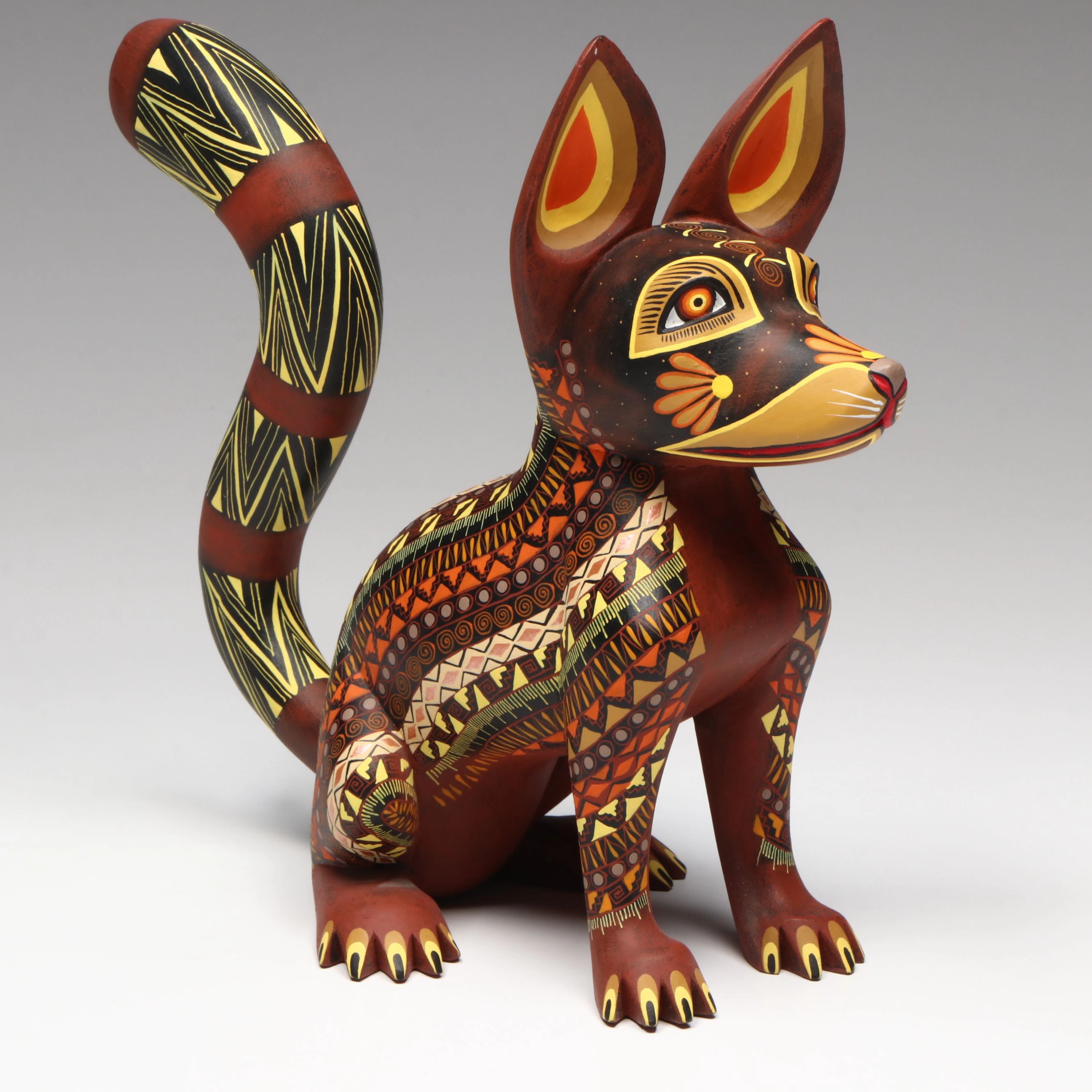 Zeny Fuentes and Reyna Mexican Folk Art Hand-Carved Wood Alebrije