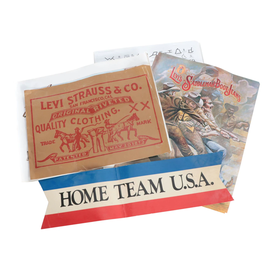 Levi Strauss Western Theme Advertising Posters
