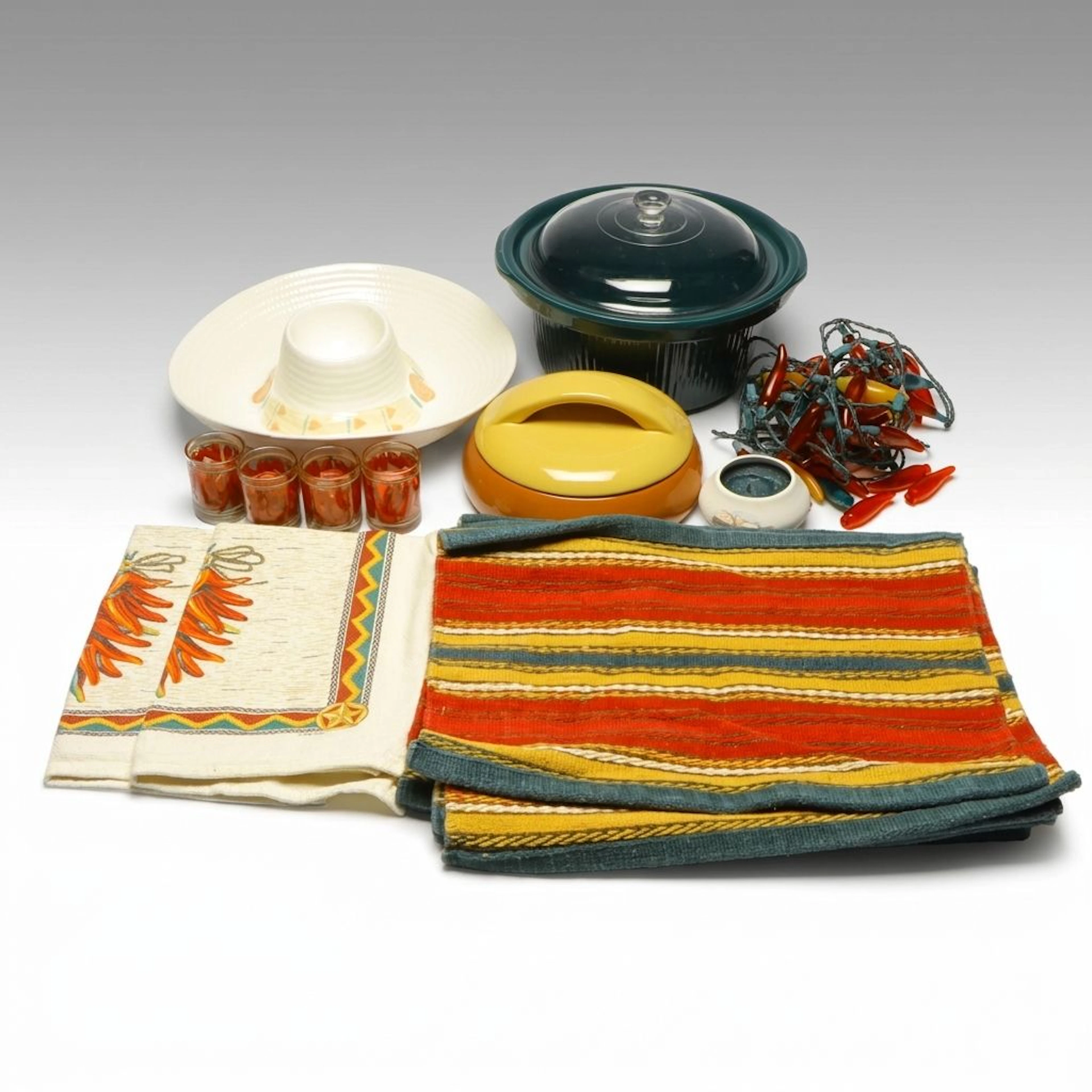 Treasure Craft Sombrero Chip and Dip, More Mexican Style Serveware and Décor
