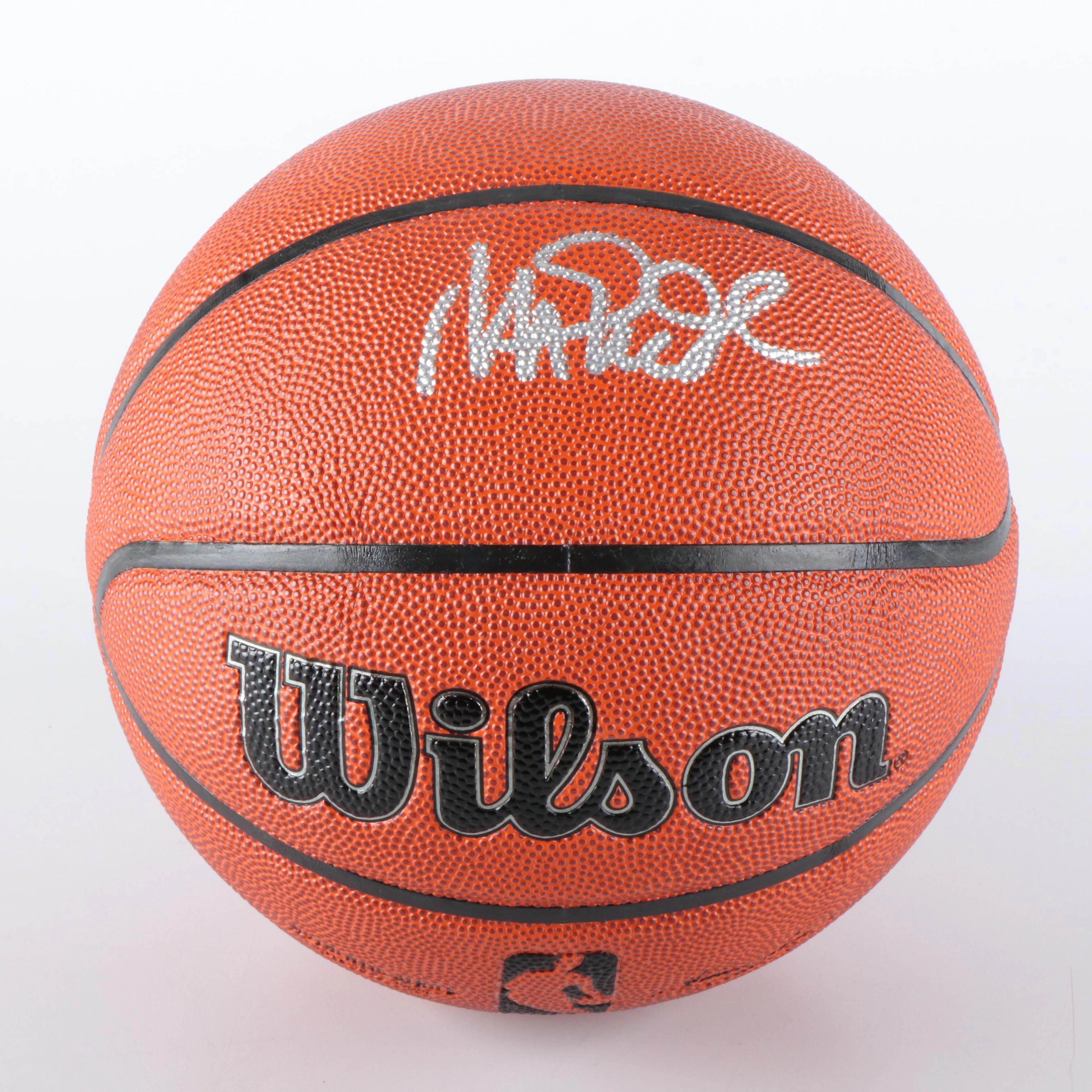 Magic Johnson Signed Wilson NBA Basketball, Beckett