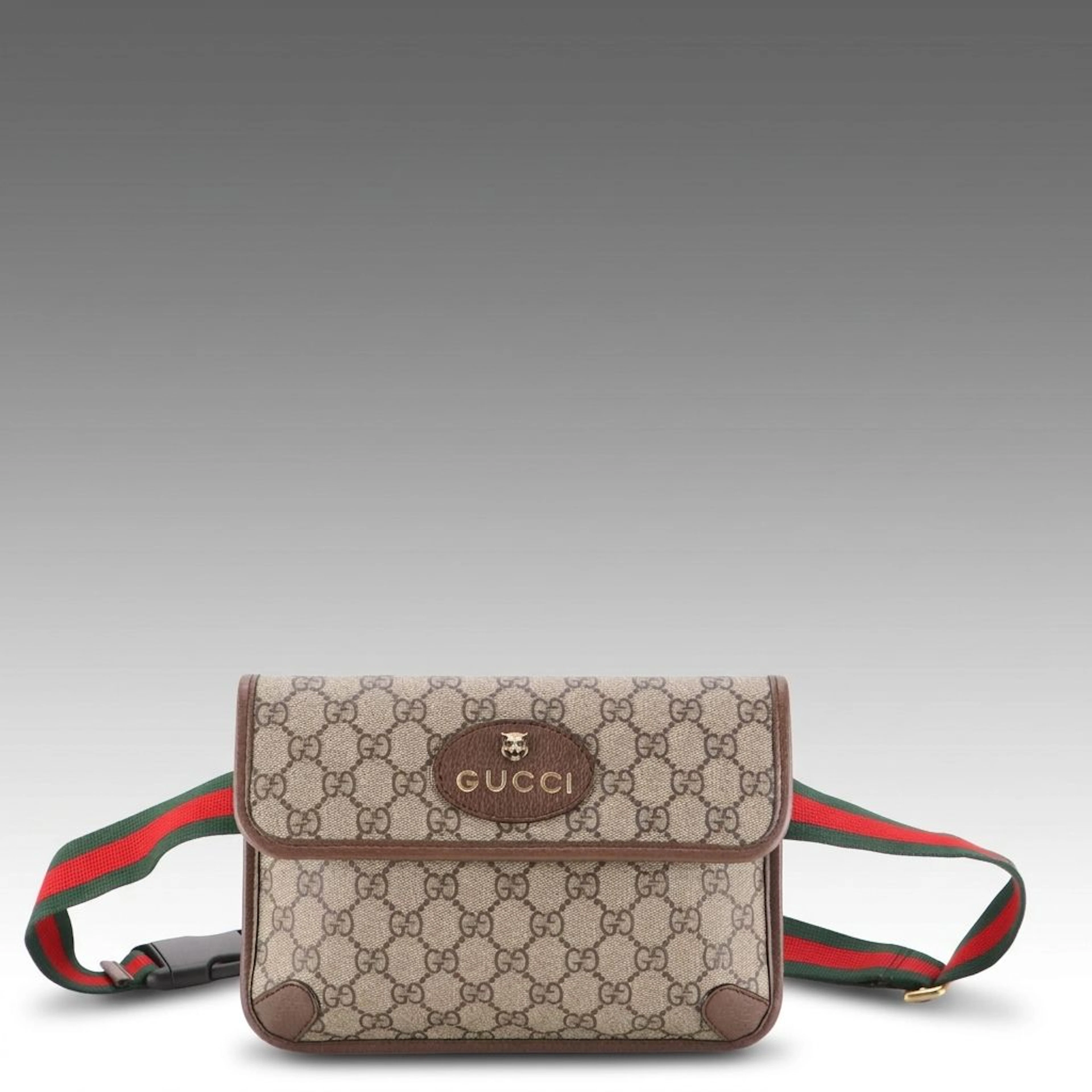 Gucci Small Neo Vintage Belt Bag in GG Supreme Canvas with Web Strap