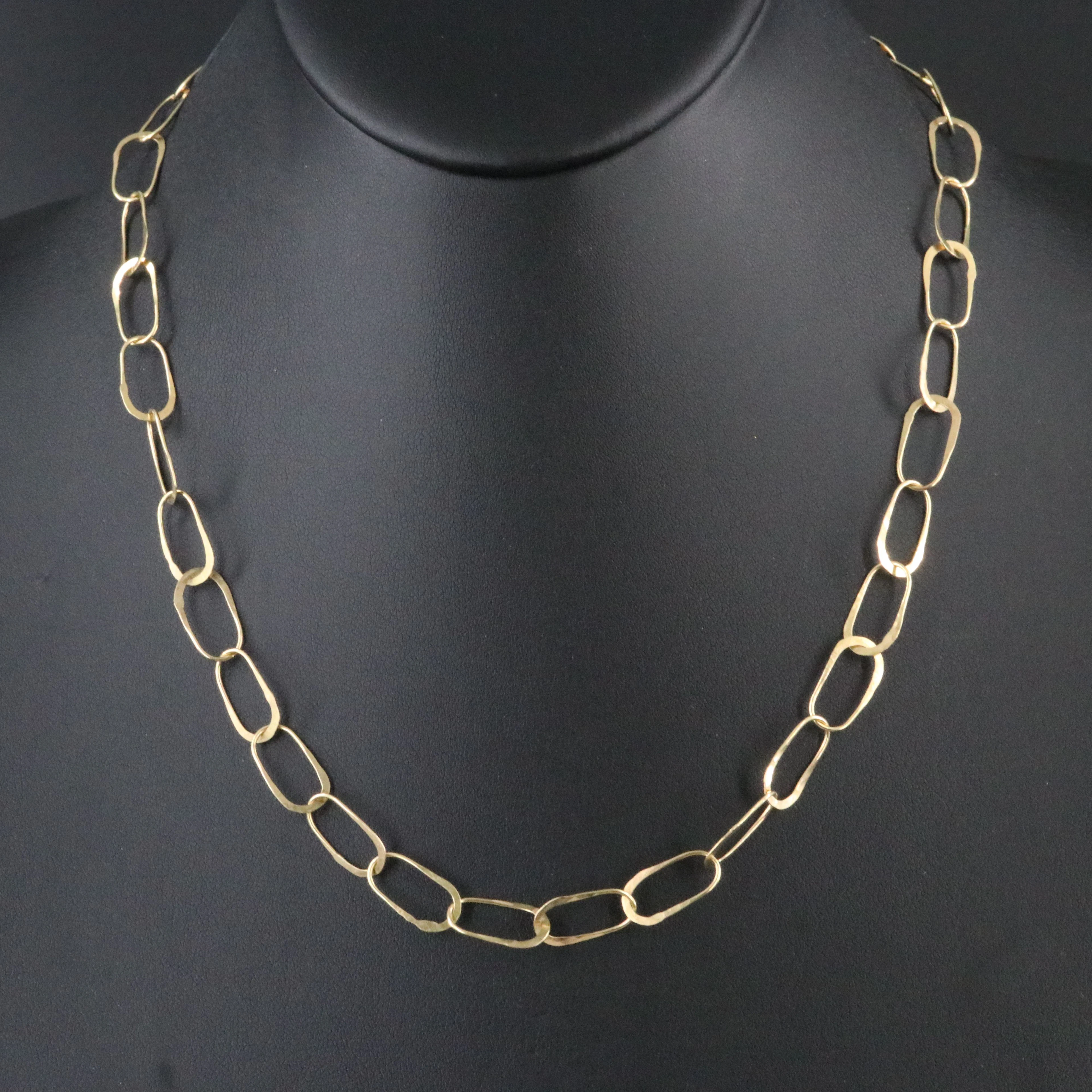 18K Handmade Paper Clip Chain