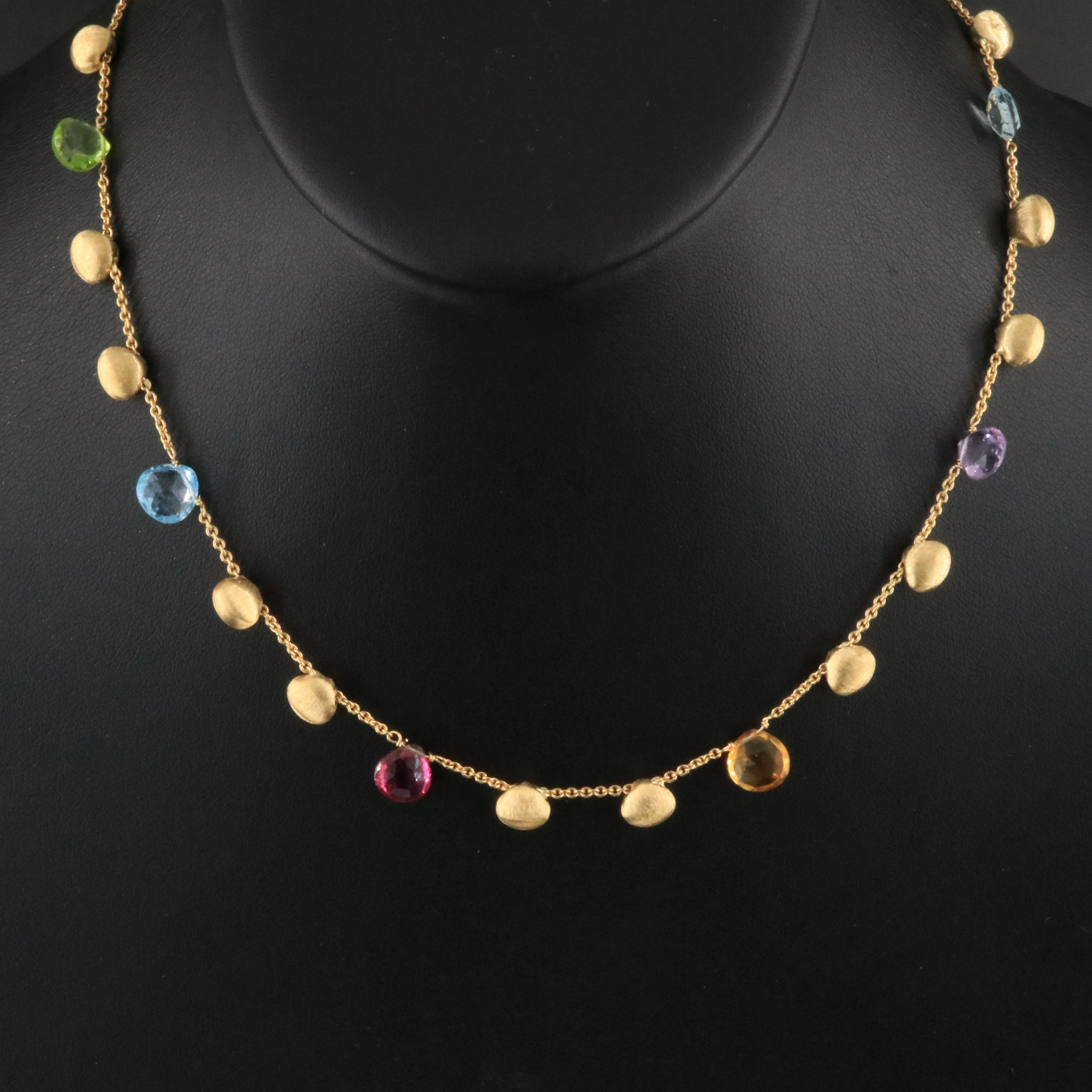 Marco Bicego Paradise 18K Multi Gemstone Necklace