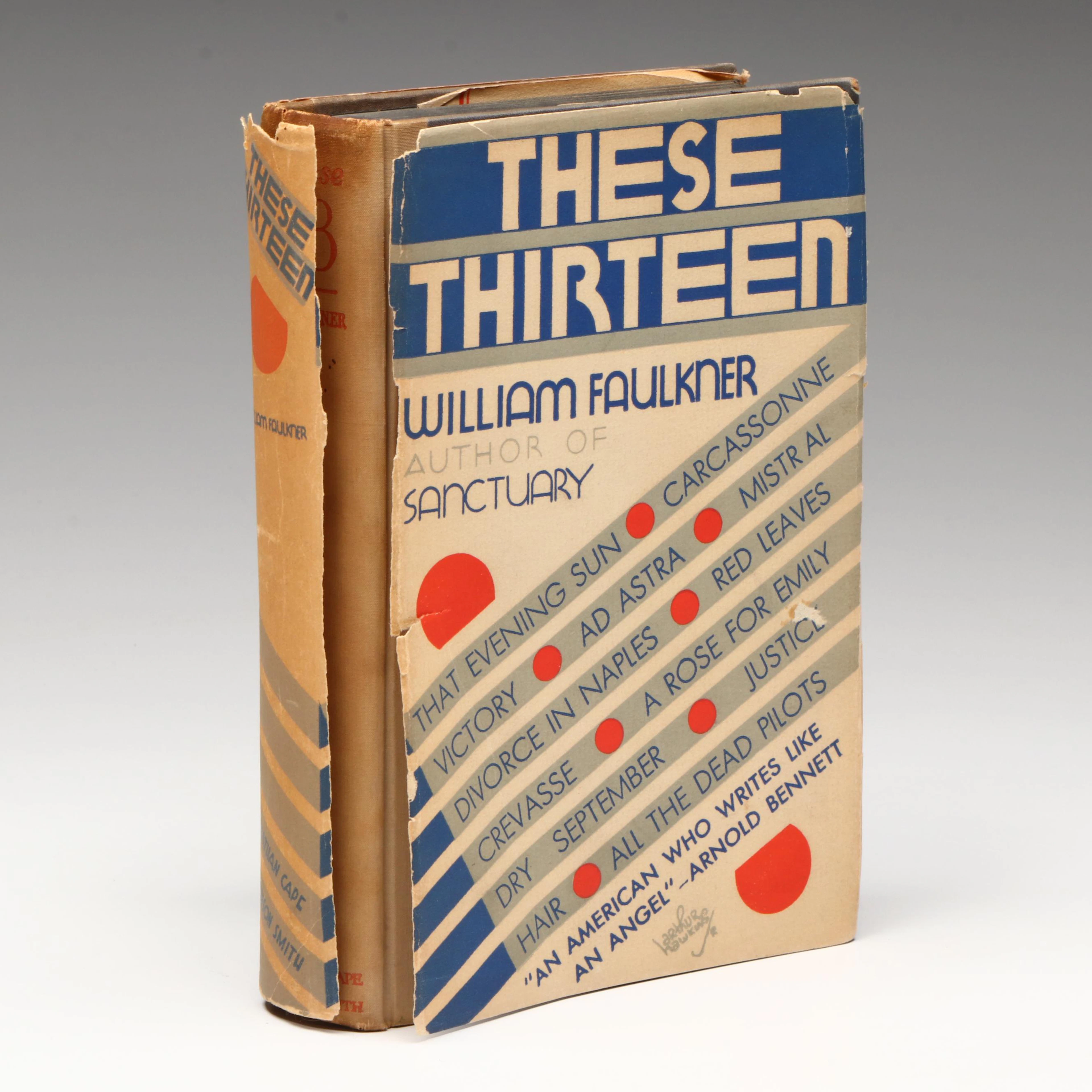 First Edition "These Thirteen" by William Faulkner, 1931