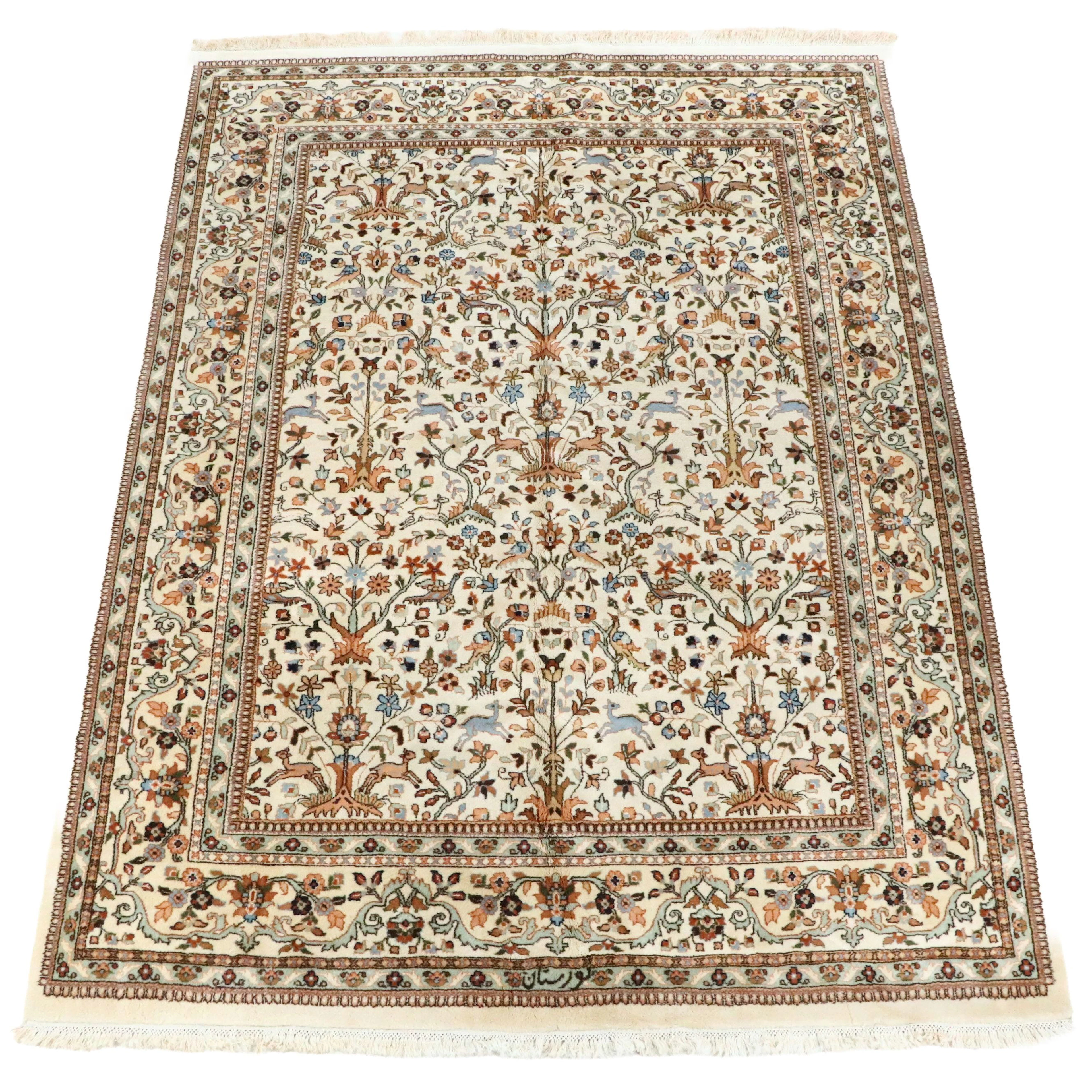 8'5 x 11'11 Hand-Knotted Persian Kerman Area Rug