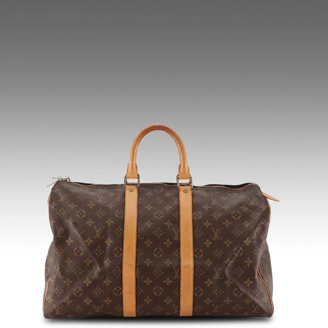 Louis Vuitton Keepall 45 in Monogram Canvas and Vachetta Leather