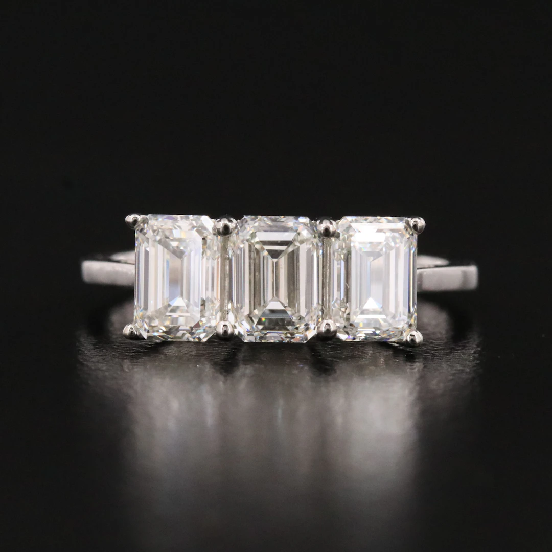 Platinum 2.11 CTW Internally Flawless Diamond Ring with GIA Report