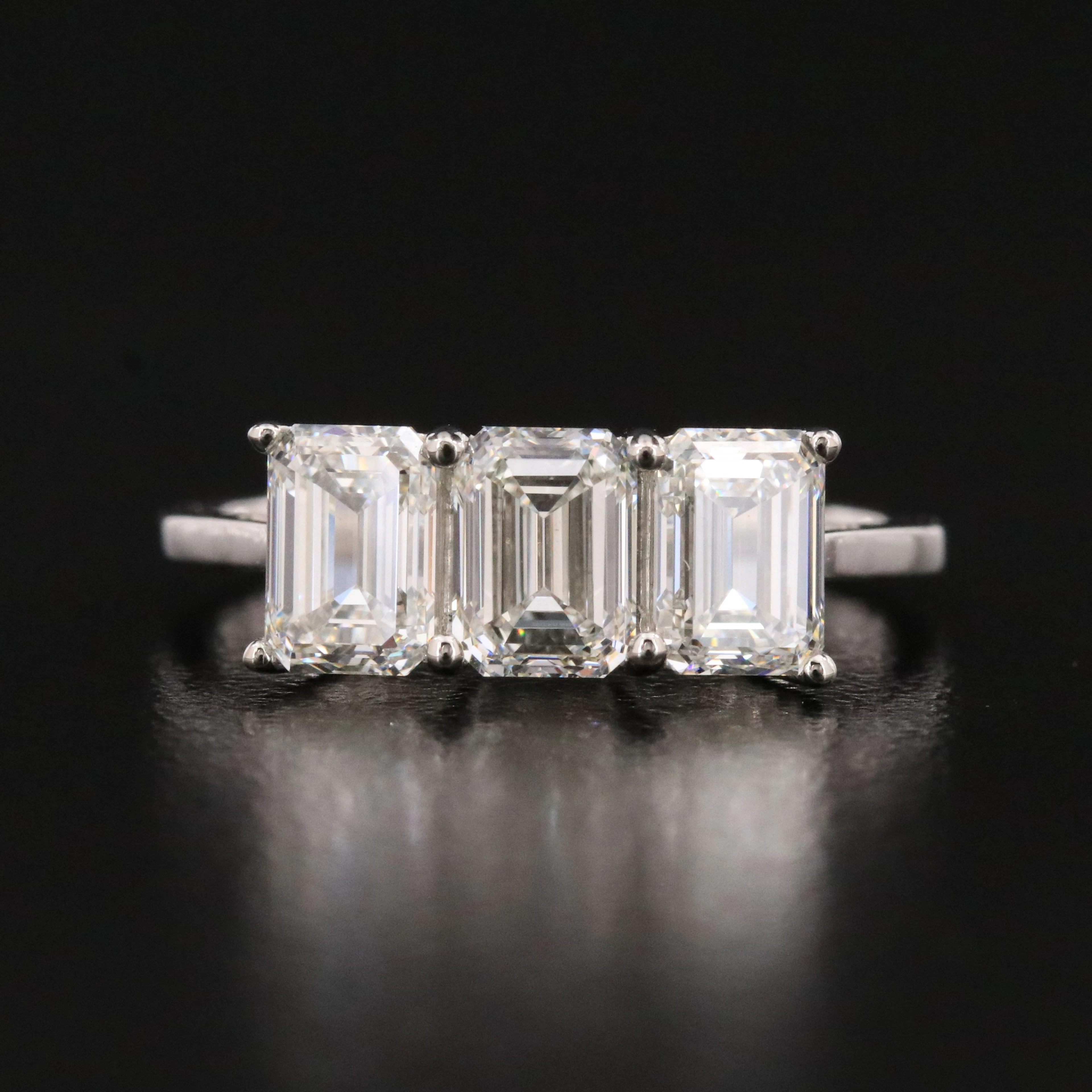 Platinum 2.11 CTW Internally Flawless Diamond Ring with GIA Report