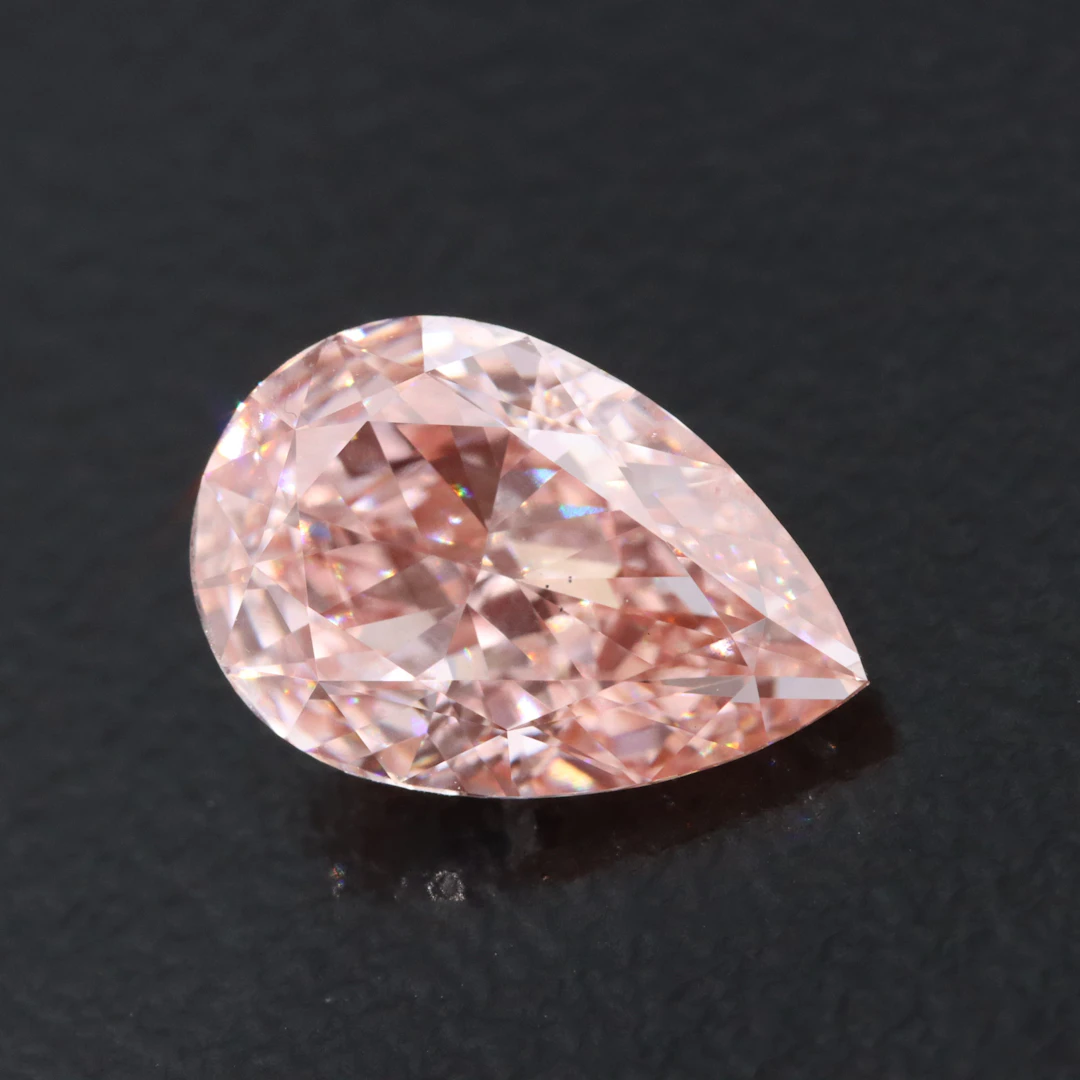 Loose 2.41 CT Fancy Vivid Pink Lab Grown Diamond with IGI Report