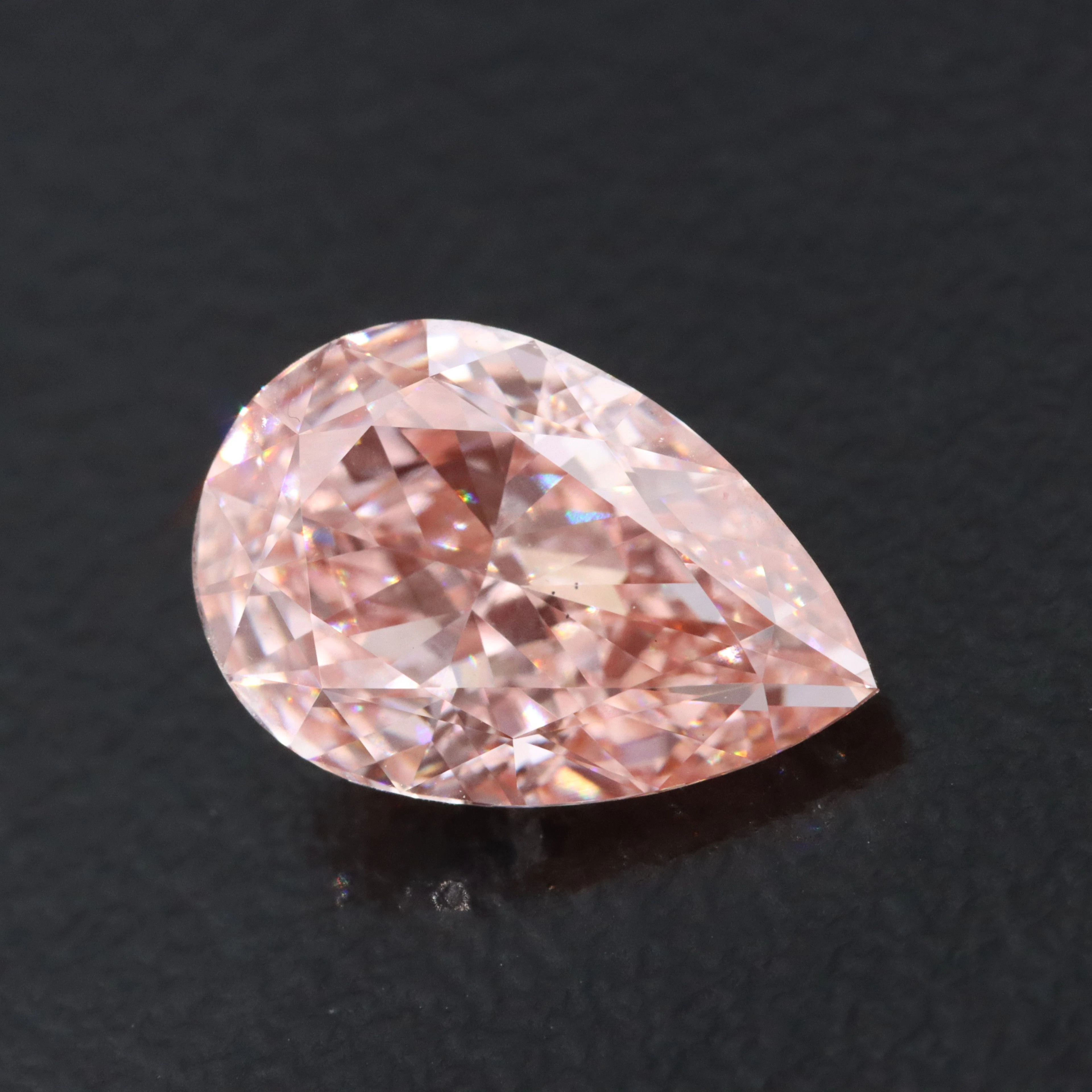 Loose 2.41 CT Fancy Vivid Pink Lab Grown Diamond with IGI Report
