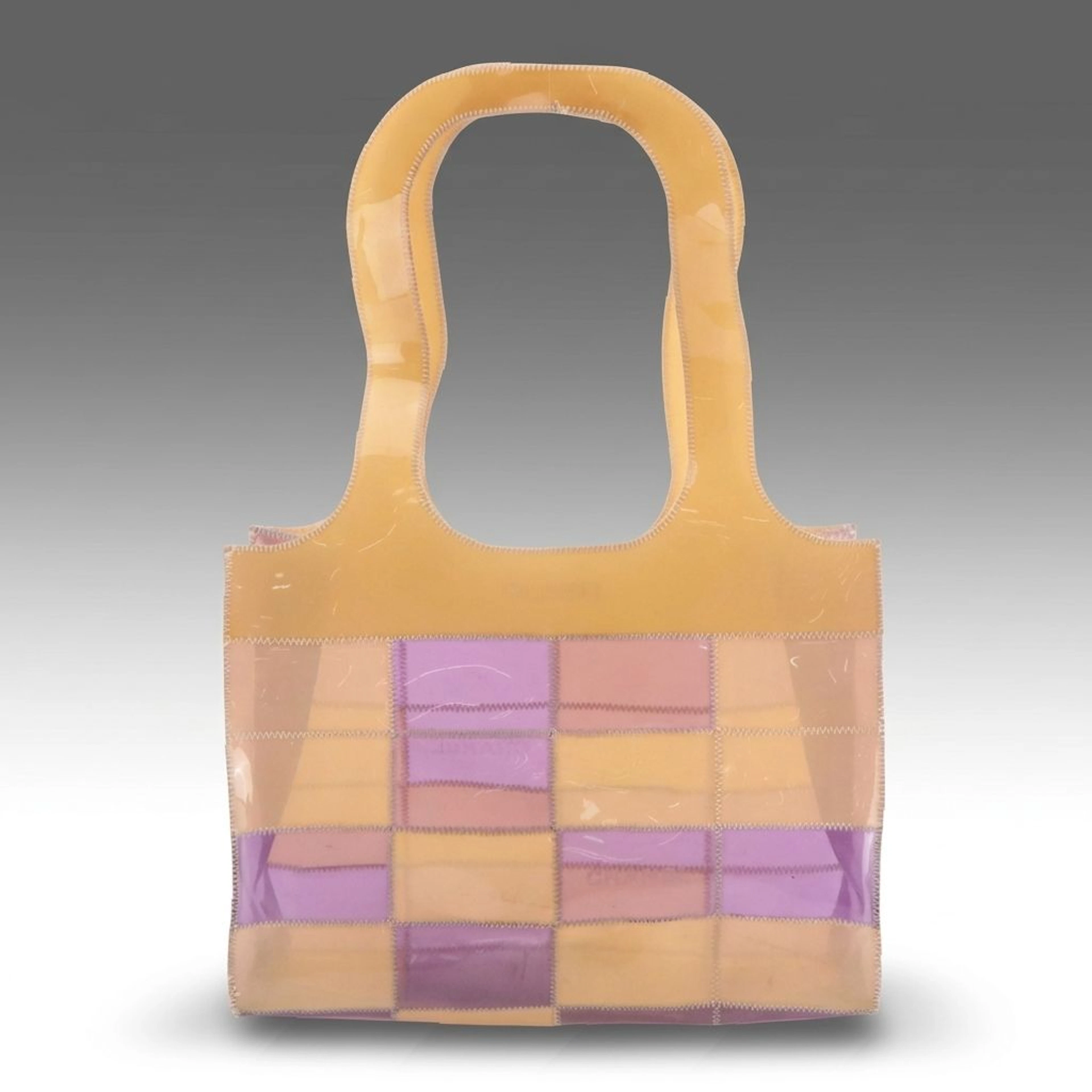 Chanel Shoulder Tote Bag in Naked Patchwork Purple and Beige PVC