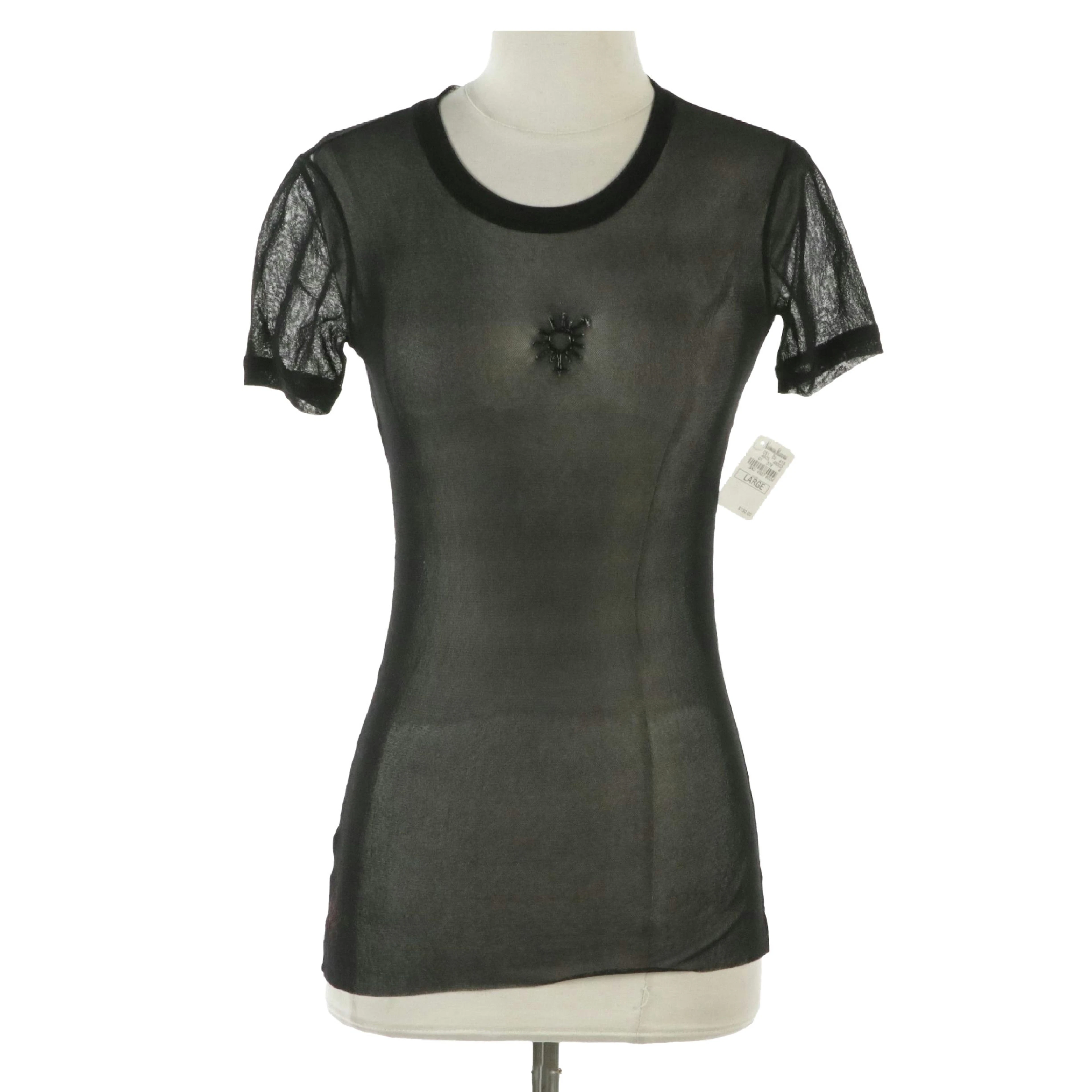 Jean Paul Gaultier Soleil Sheer Nylon Mesh Top, With Tags