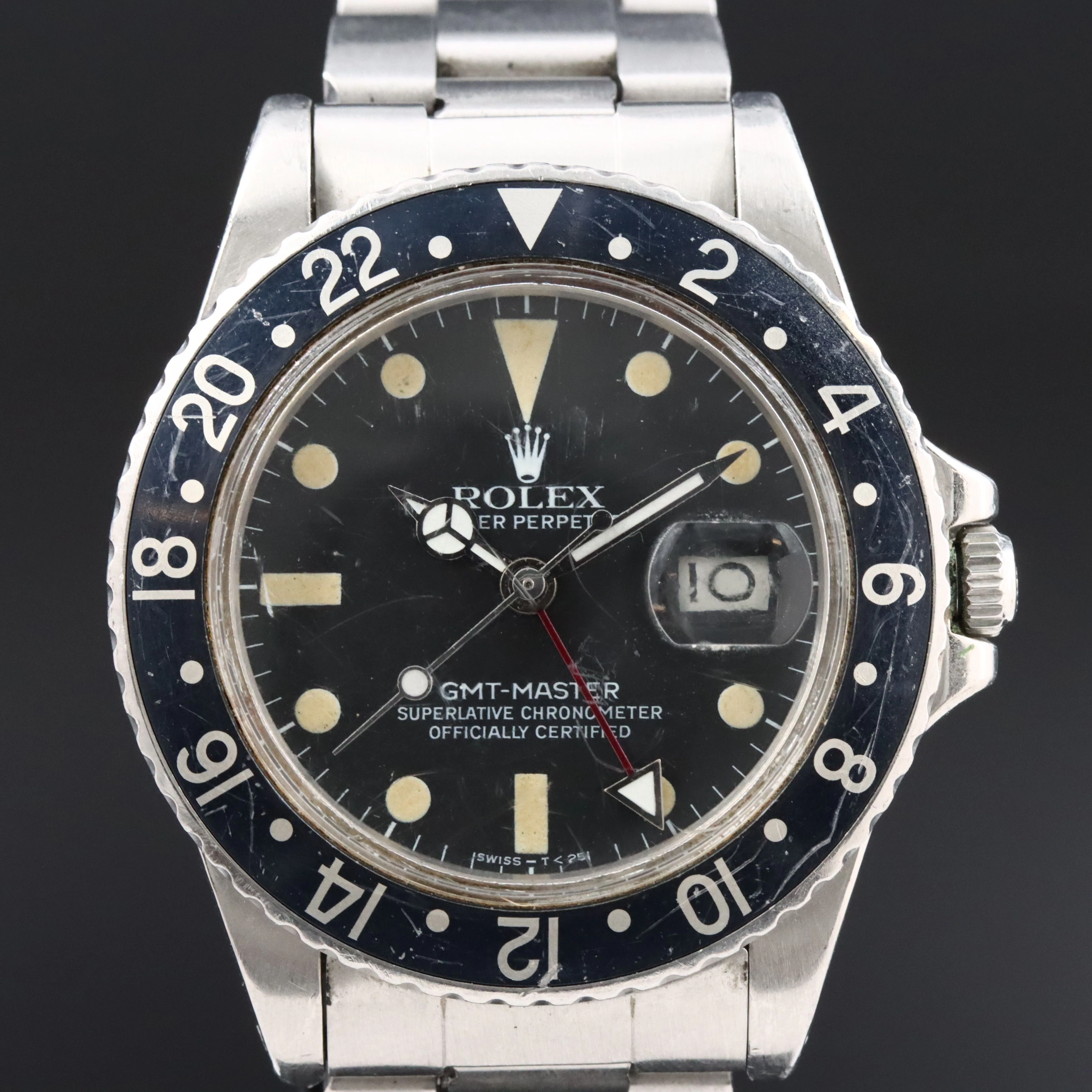 1981 Rolex GMT-Master Black Matte Dial Model 16750