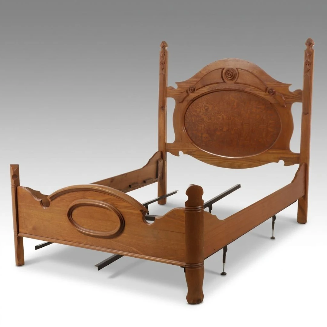 Victorian Renaissance Revival Style Bed Frame, Late 19th to Early 20th Century