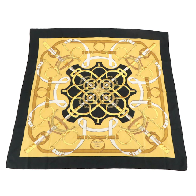 Hermès "Eperon d'Or" Scarf 90 in Silk Twill