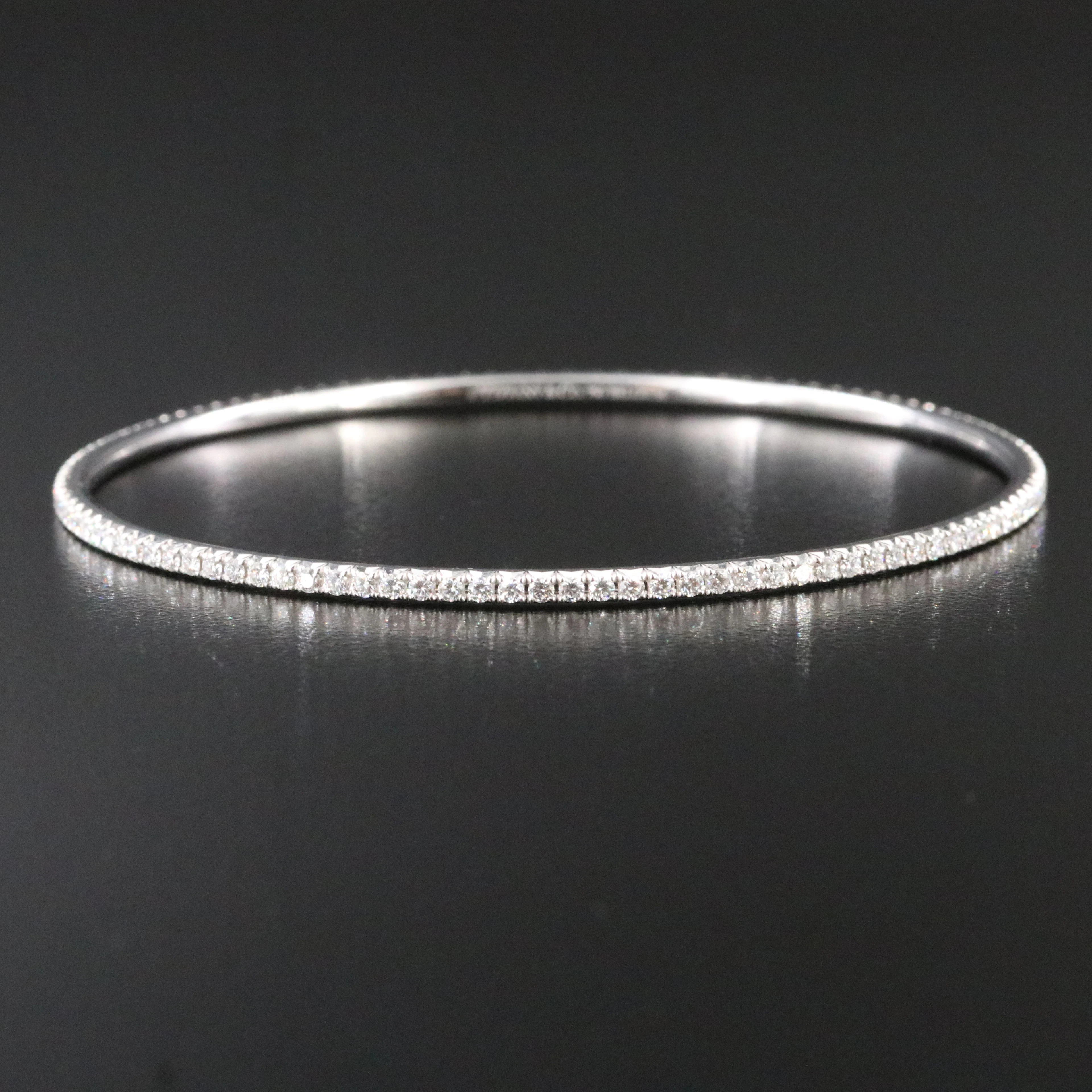 Tiffany & Co. Metro 18K 1.48 CTW Diamond Bangle Bracelet