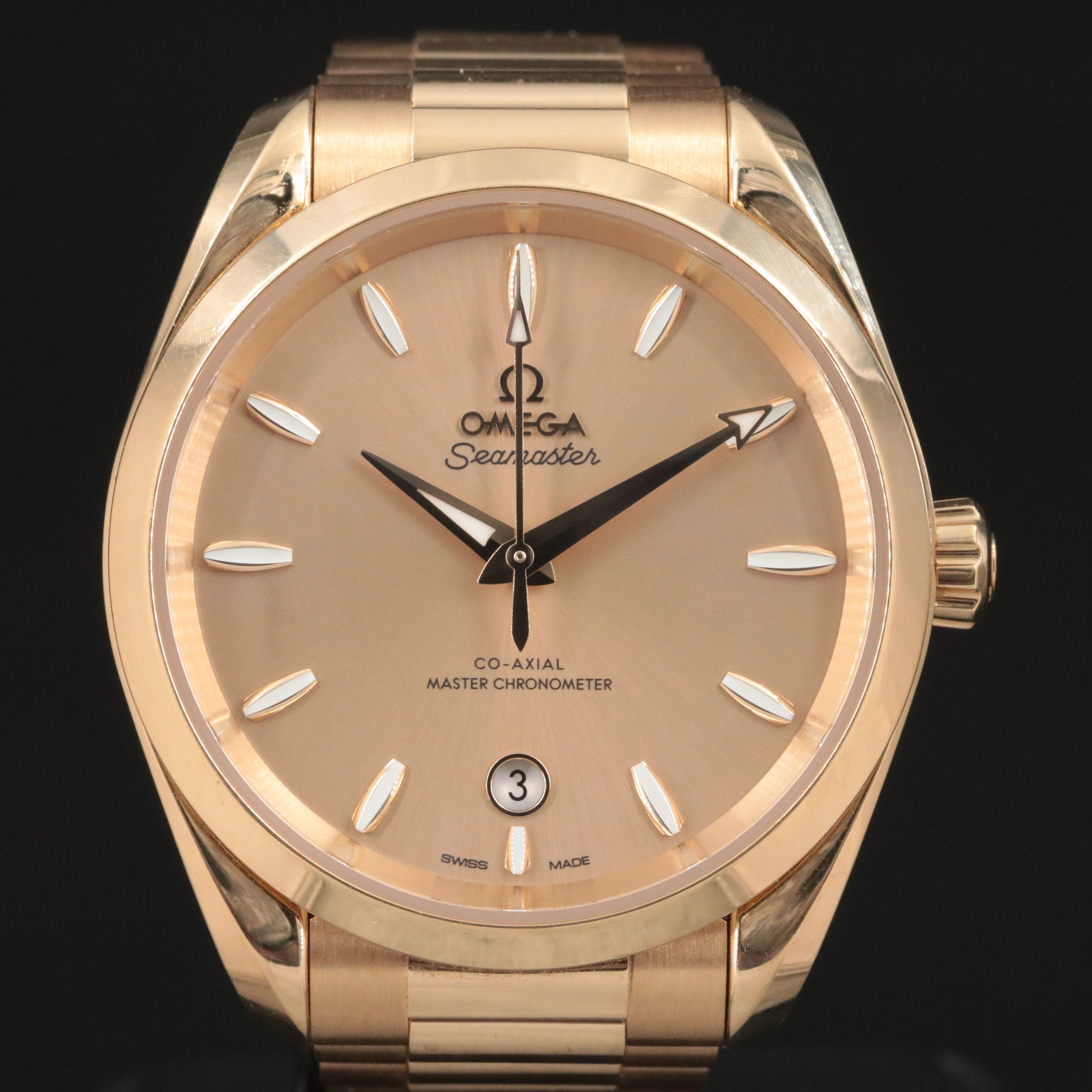 18K Omega Seamaster Aqua Terra "Shades" 220.50.38.20.08.001 Watch c.2024