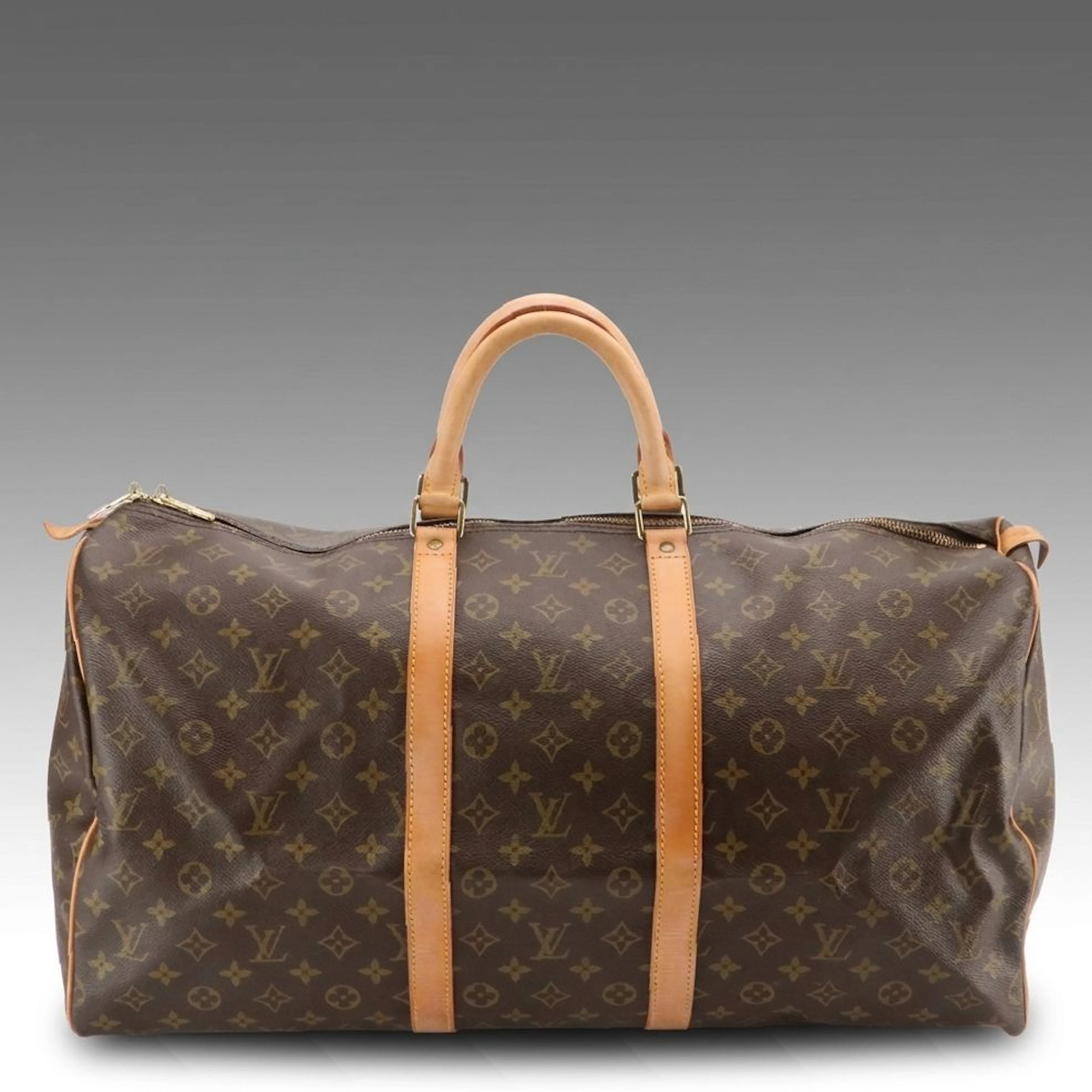 Louis Vuitton Keepall 55 Bandoulière in Monogram Canvas and Vachetta Leather