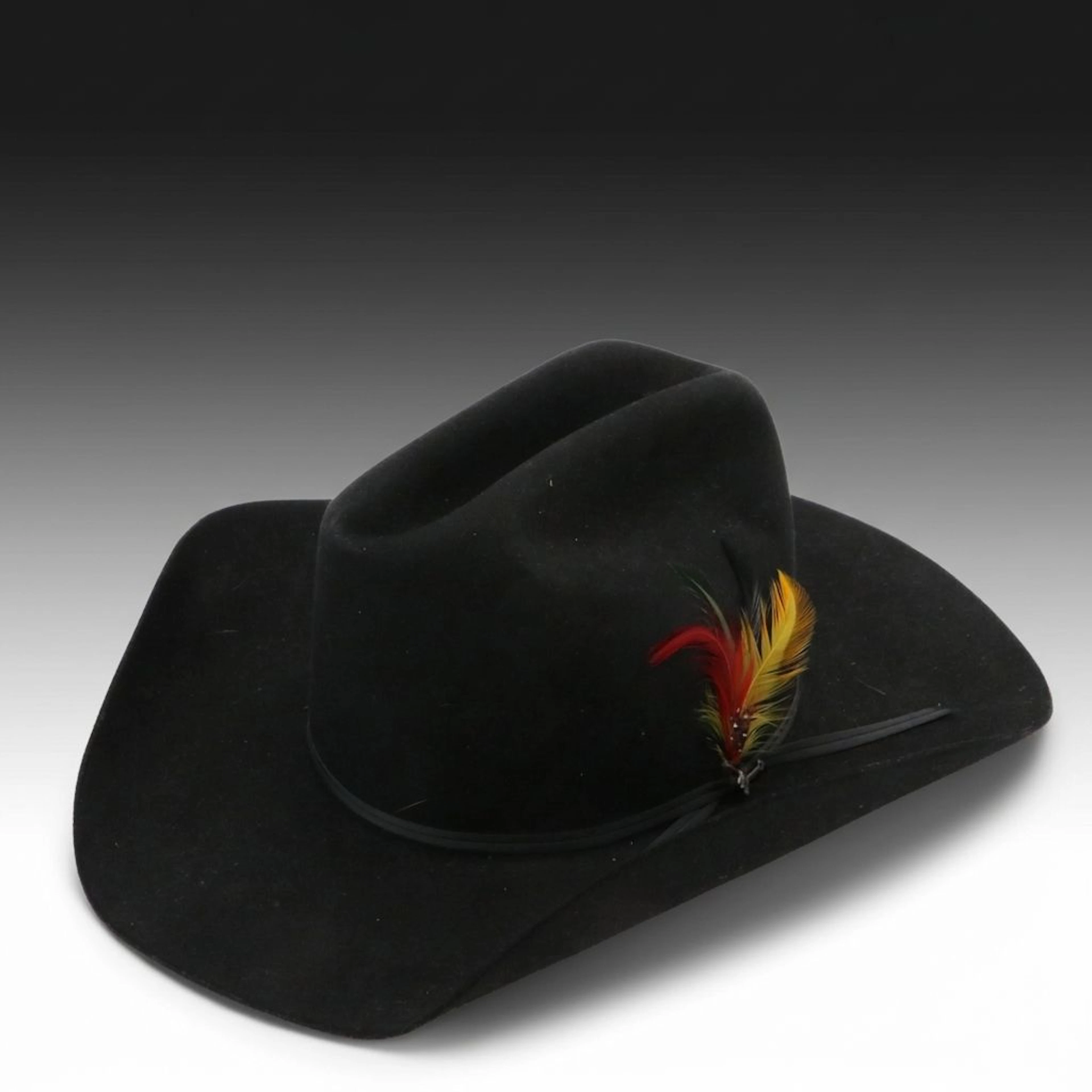 Stetson Black 4X Beaver Fur Felt Cowboy Hat