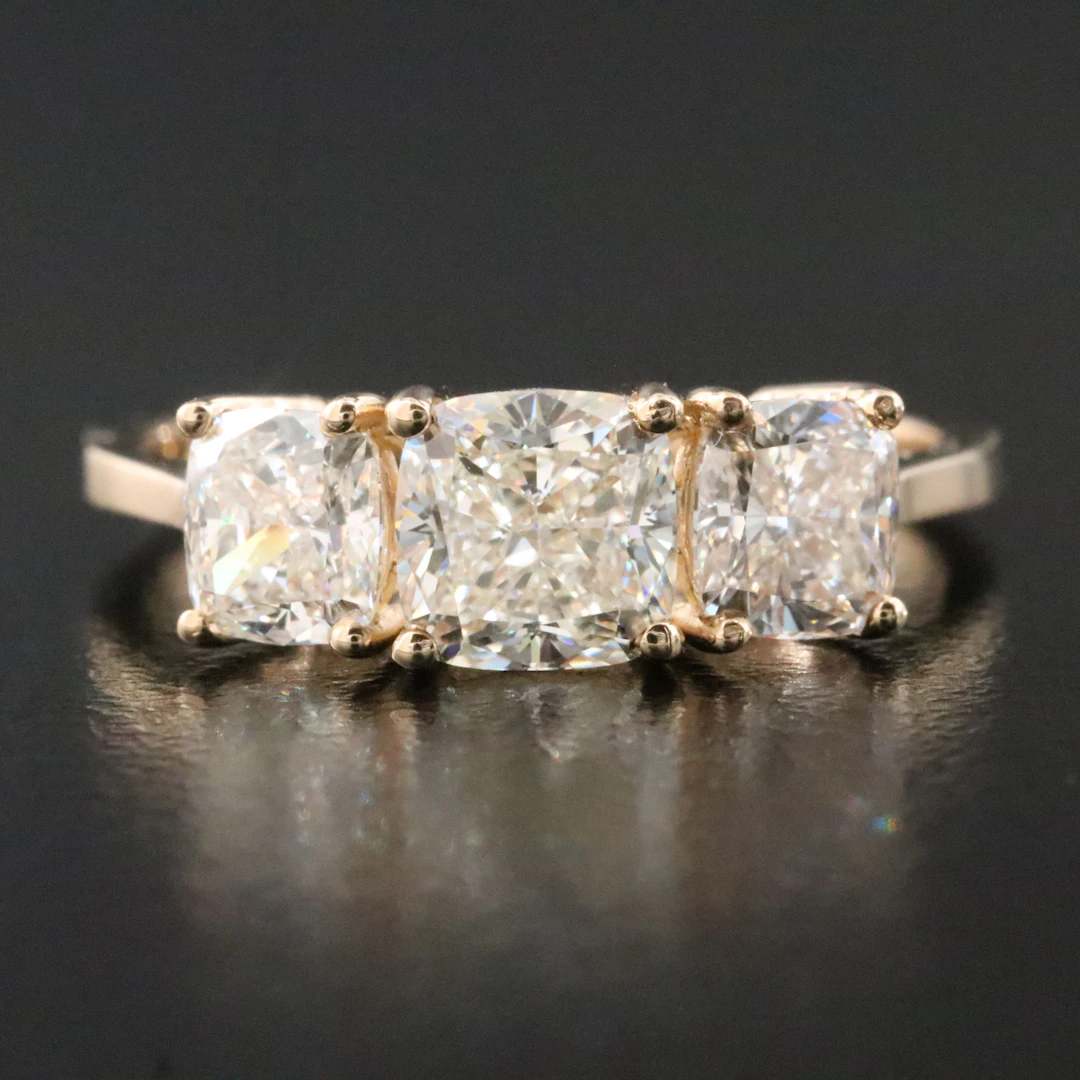 14K 2.04 CTW Internally Flawless Diamond Ring with GIA Reports