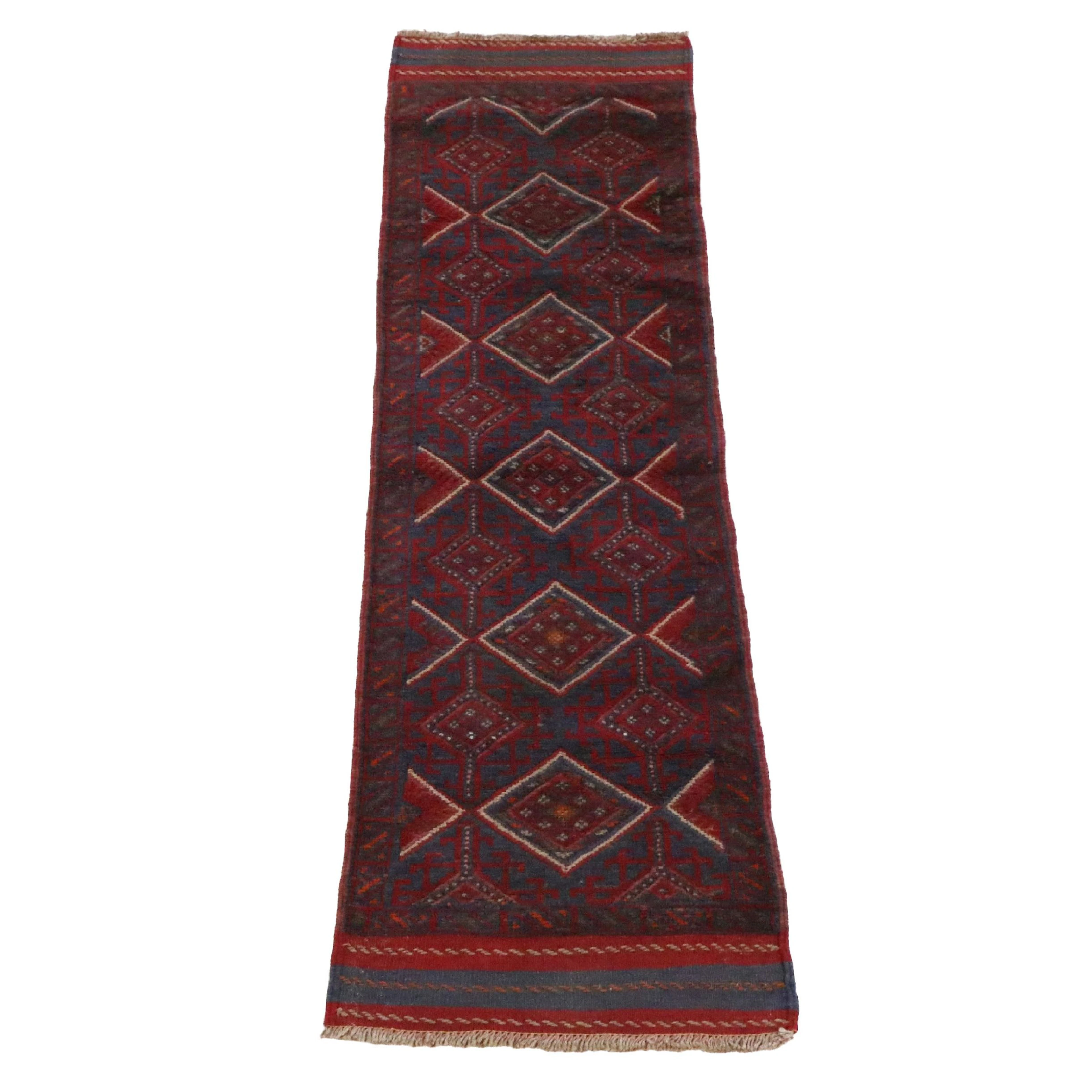 2'2 x 8' Handmade Afghan Mashwani Carpet Runner