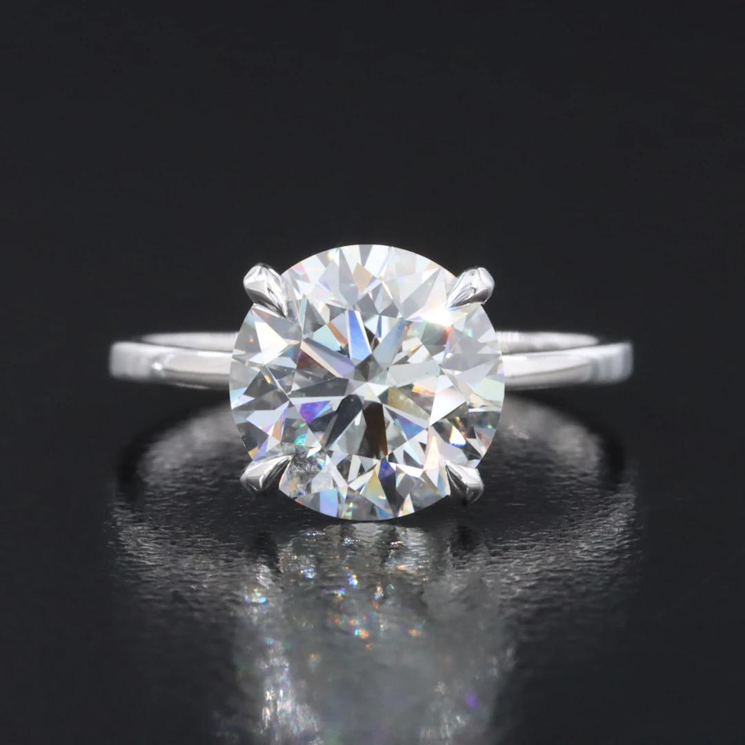 14K 3.03 CT Lab Grown Diamond Ring with IGI Report