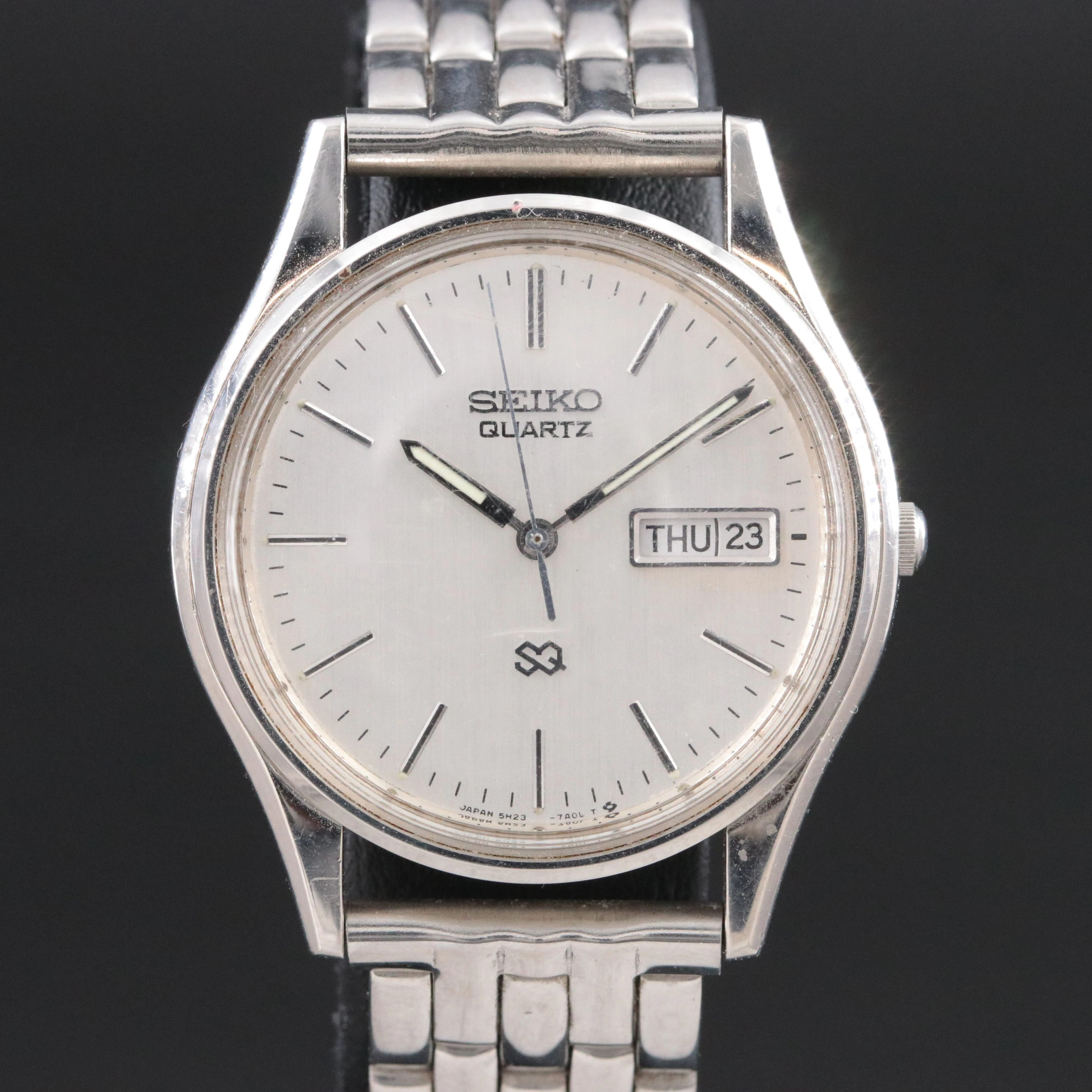 Seiko SQ Classic Vintage Stainless Steel Quartz Watch