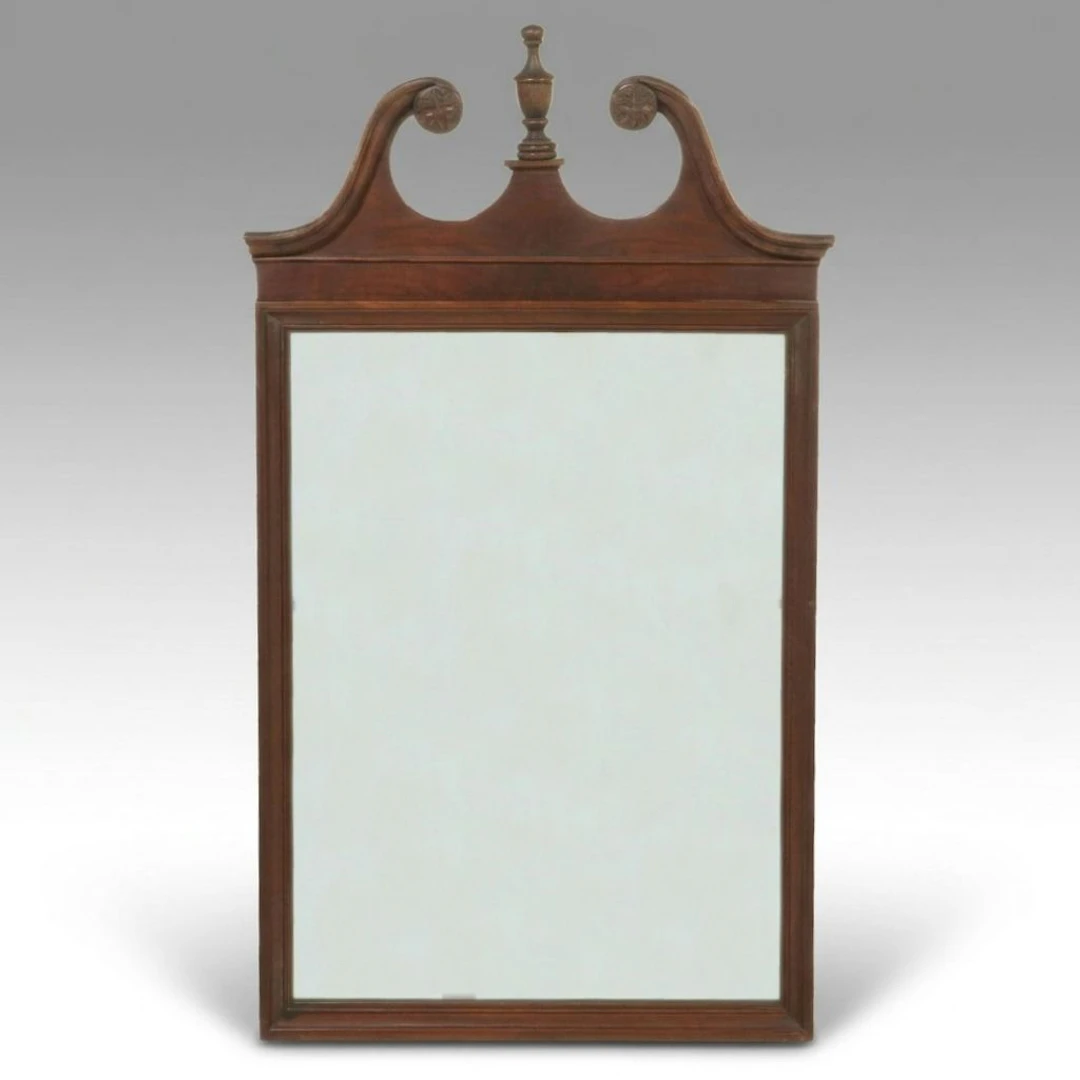 Chippendale Style Carved Wood Wall Mirror