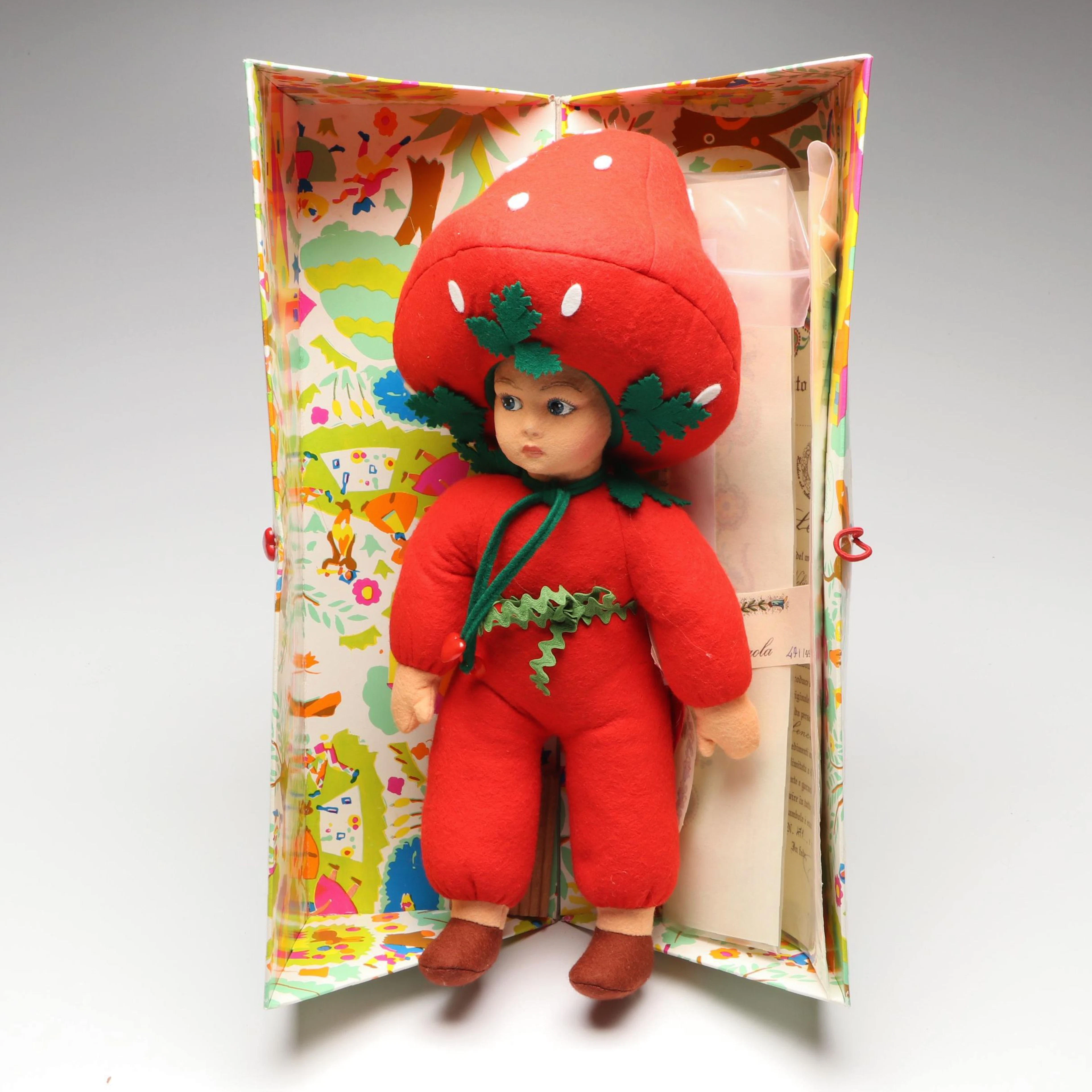 Lenci "Fragola" Limited Edition Felt Wool Doll, 1996