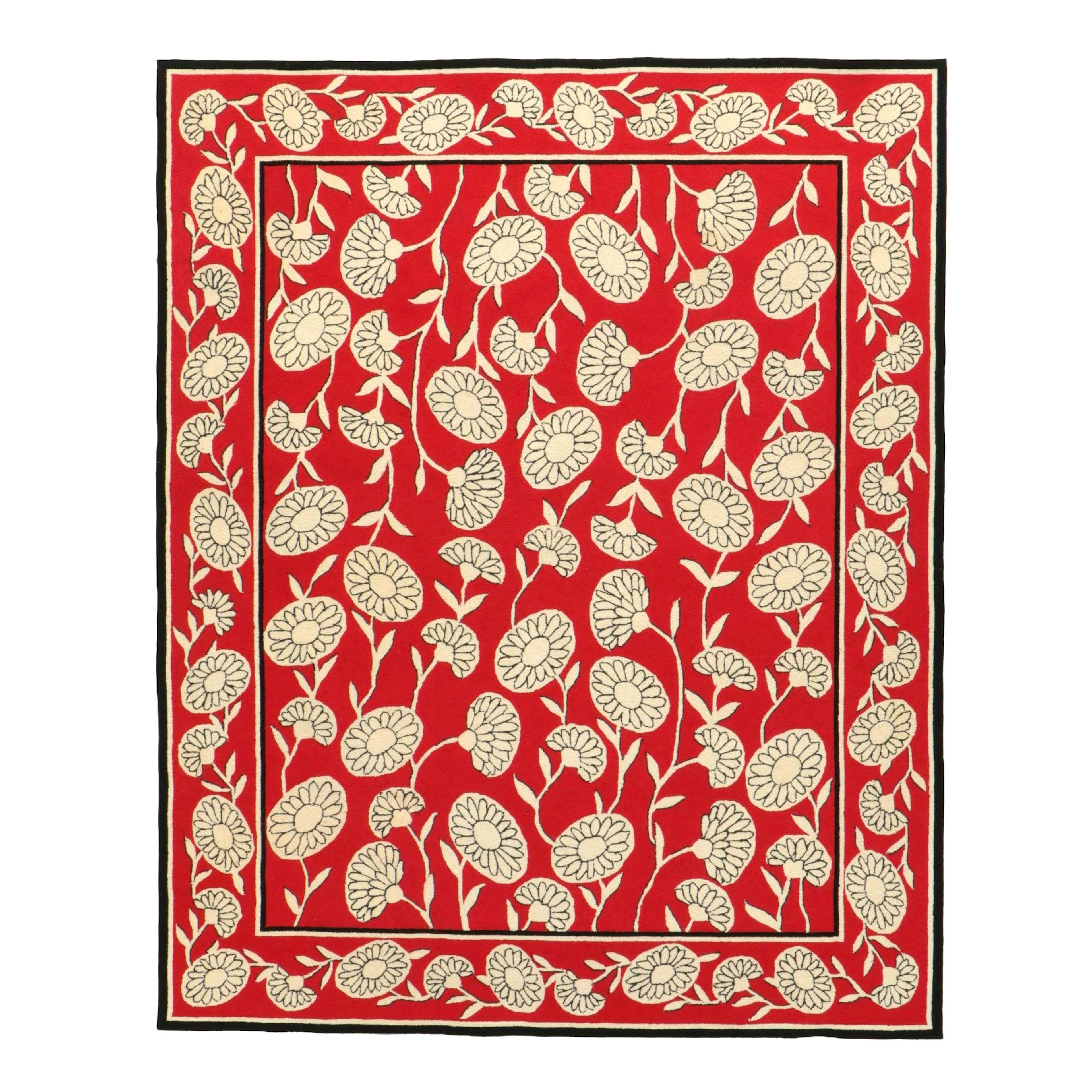 7'6 x 9'6 Handmade Hooked Vera Bradley Signature Area Rug