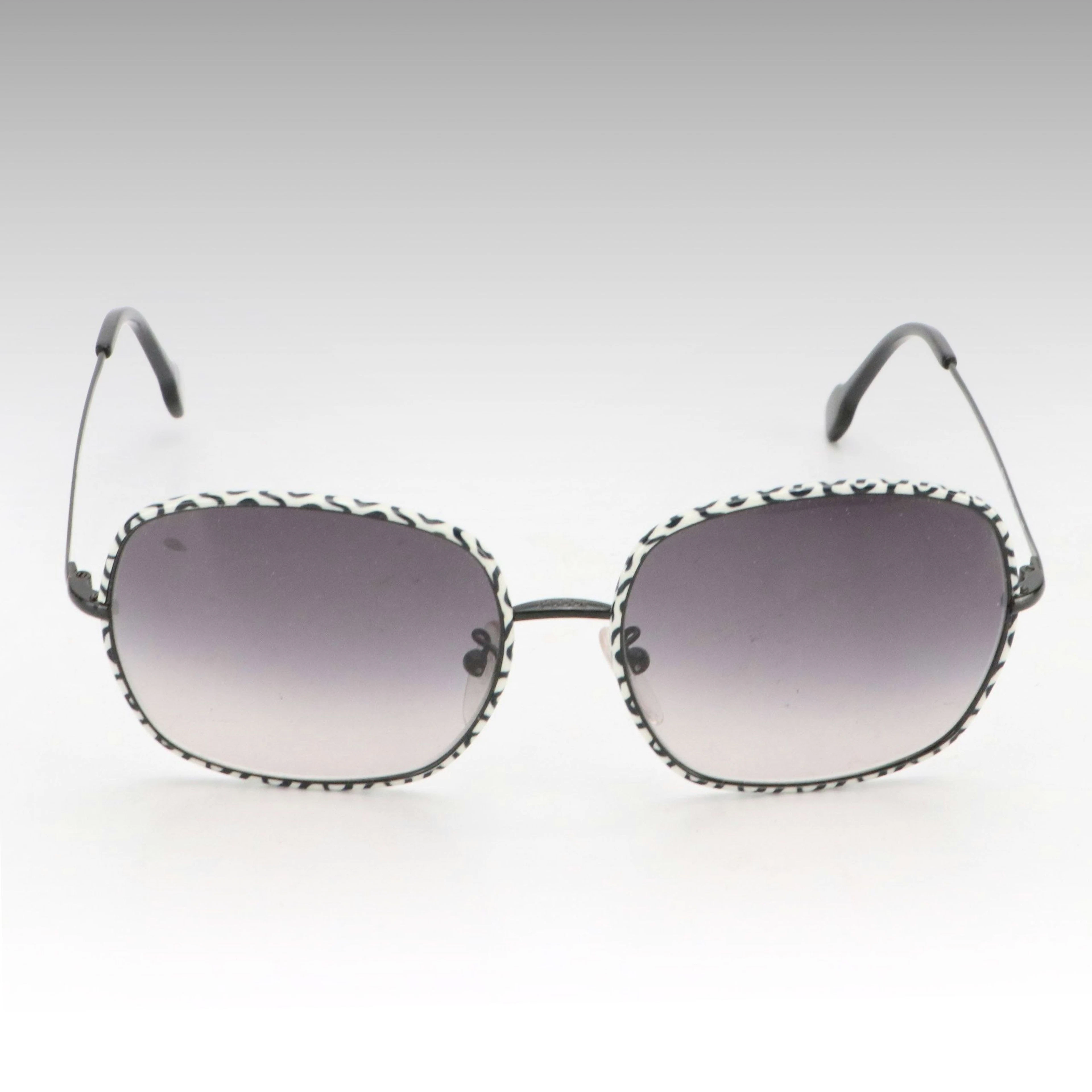 Emilio Pucci EP120S 006 B&W Rounded Square Sunglasses