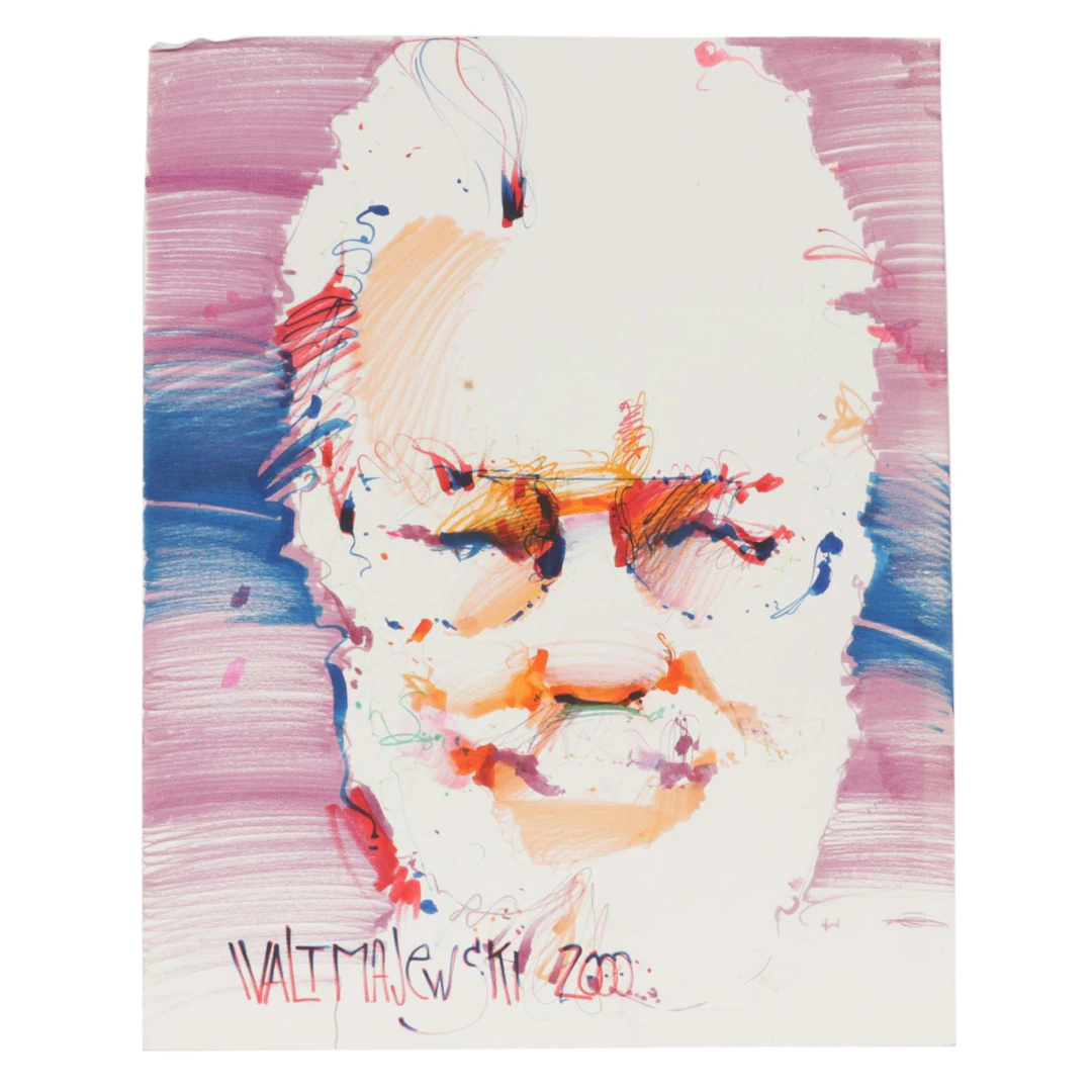Walt Majewski Sketch Portrait Drawing, 2000