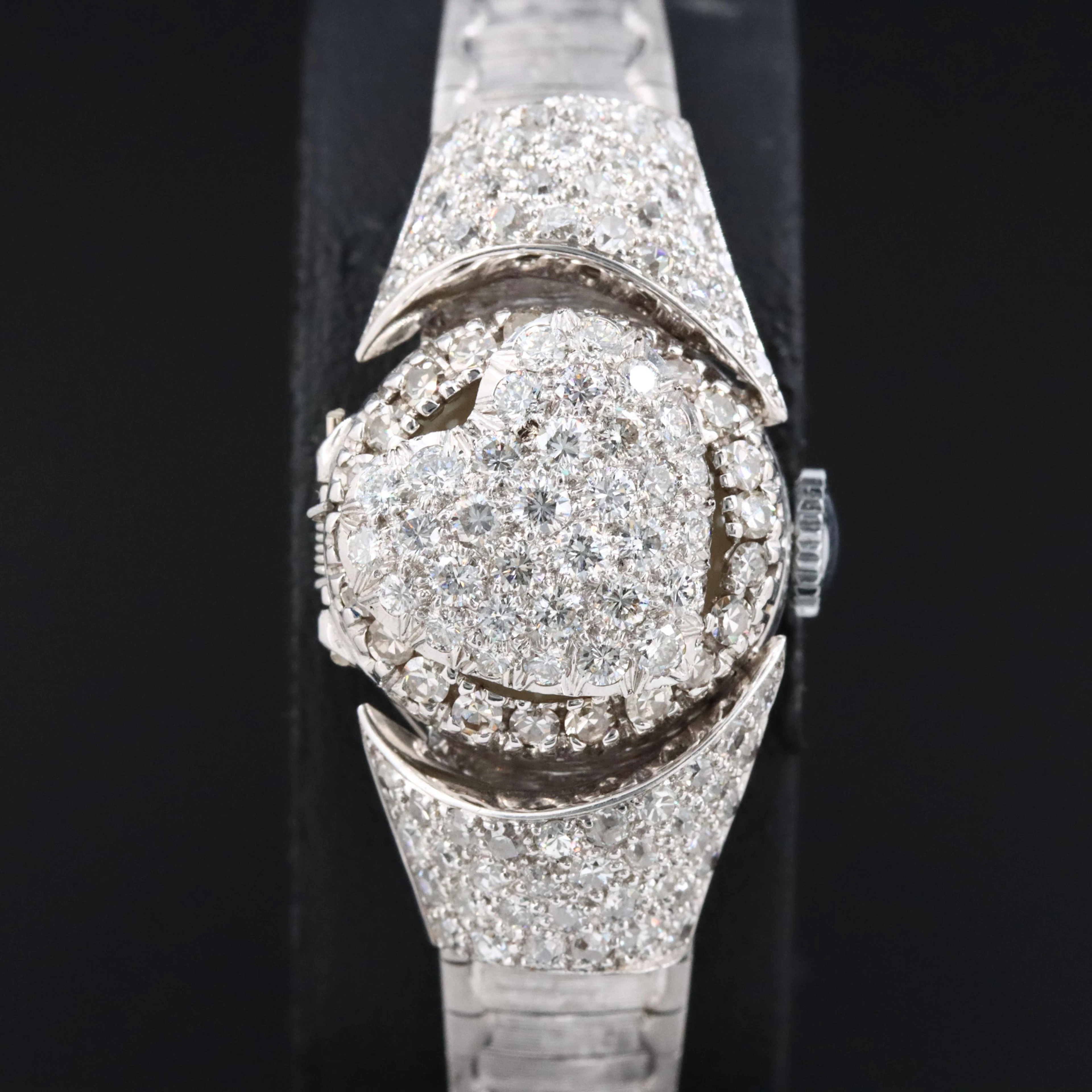 14K Hilton 3.17 CTW Diamond Stem Wind Watch