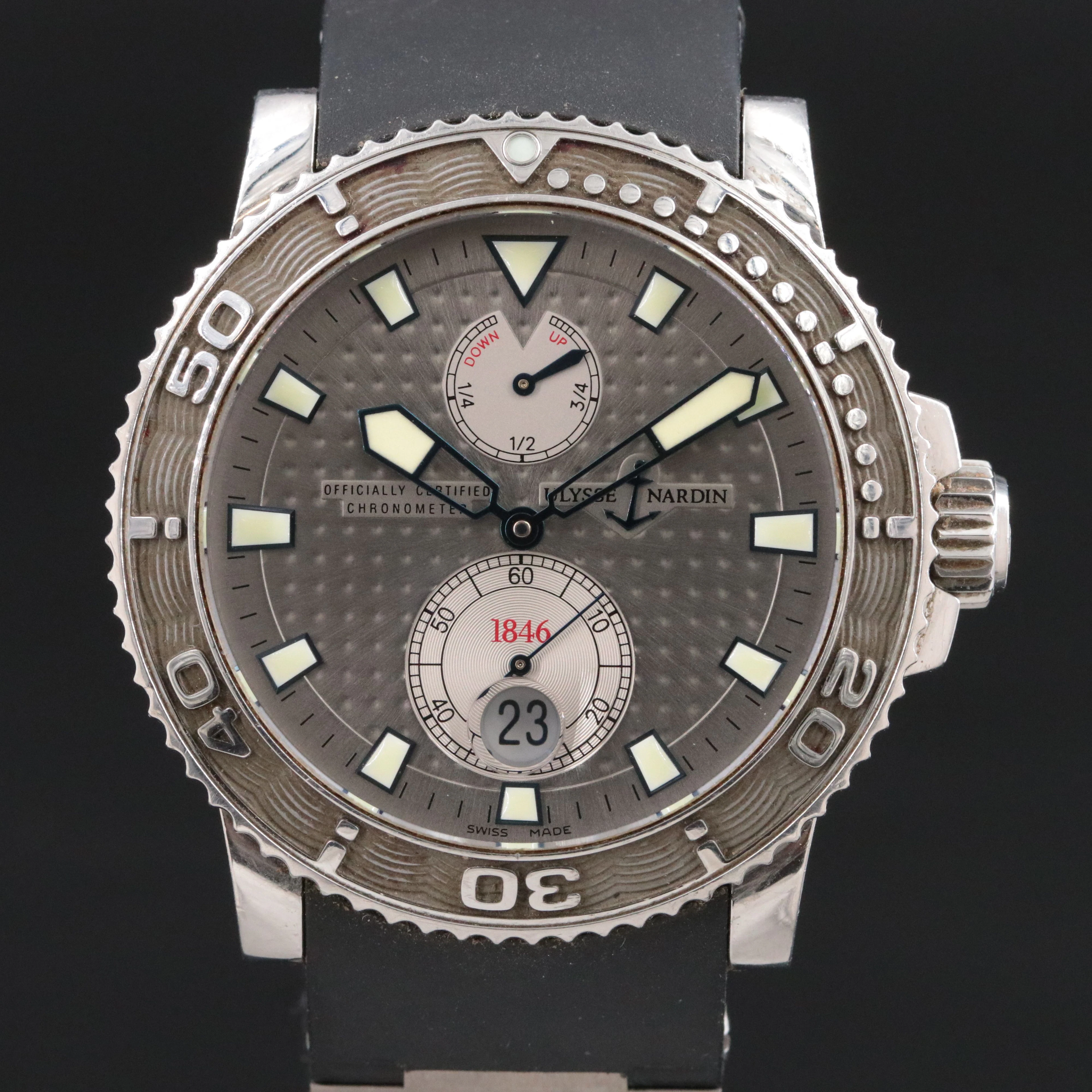 Ulysse Nardin Marine Diver Power Reserve Indicator Steel & Titanium Watch