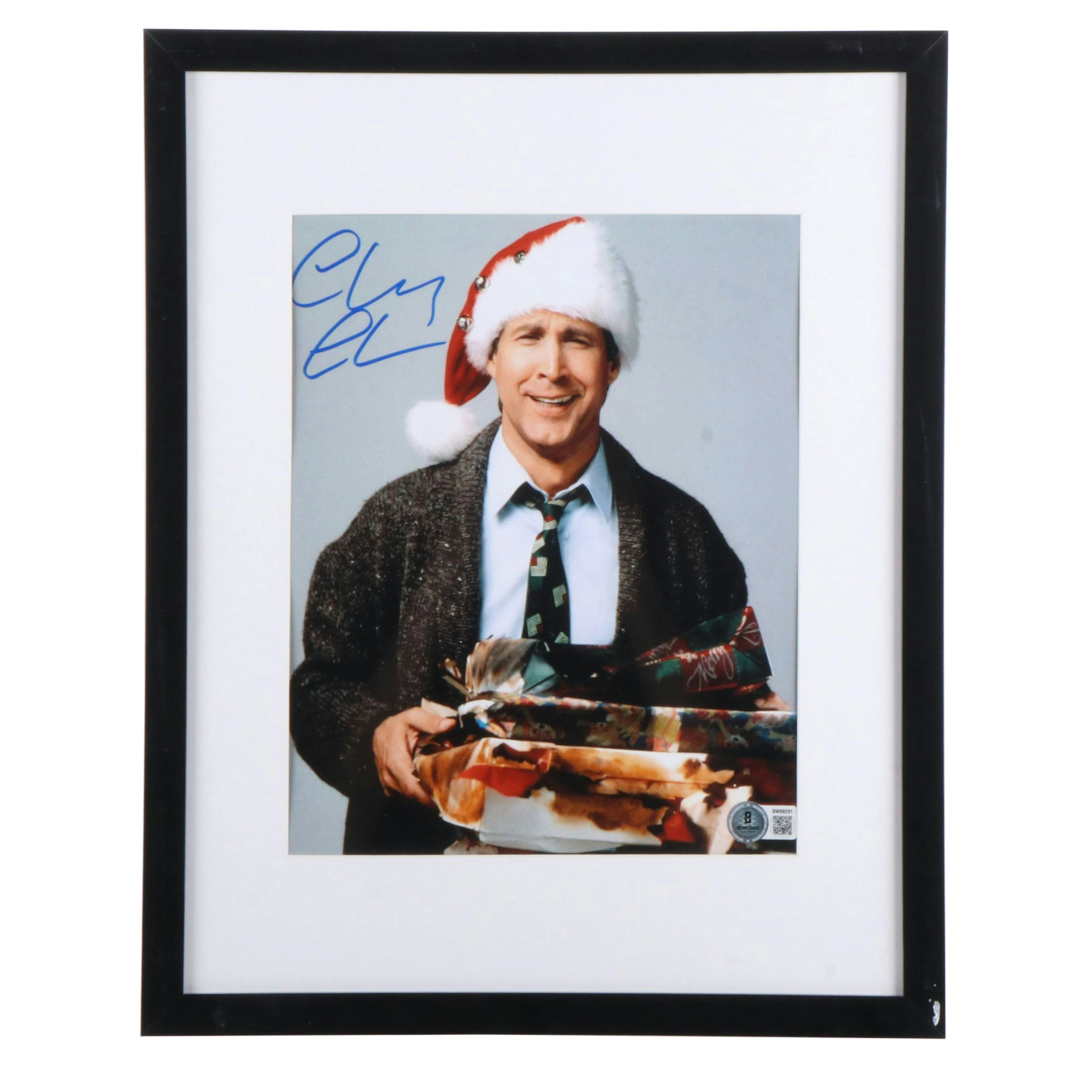 Chevy Chase Signed “Christmas Vacation” Movie Print in Matted Frame, Beckett