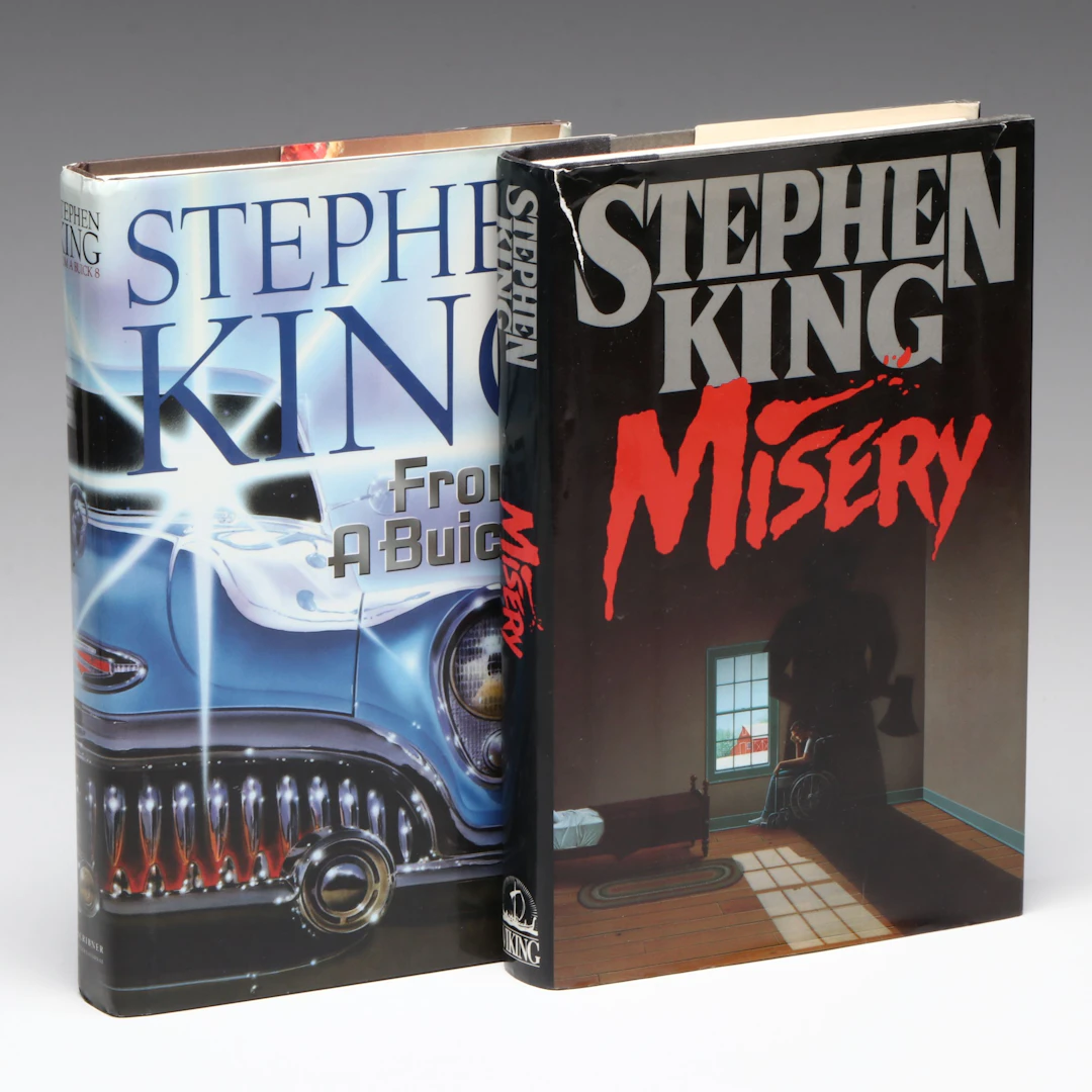 First Edition "Misery" and Book Club Edition "From a Buick 8" by Stephen King
