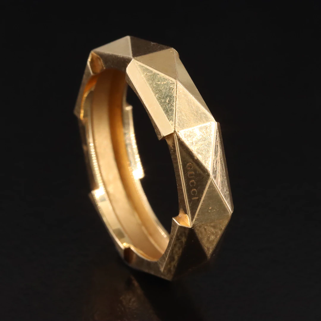 Gucci Link to Love 18K Studded Ring
