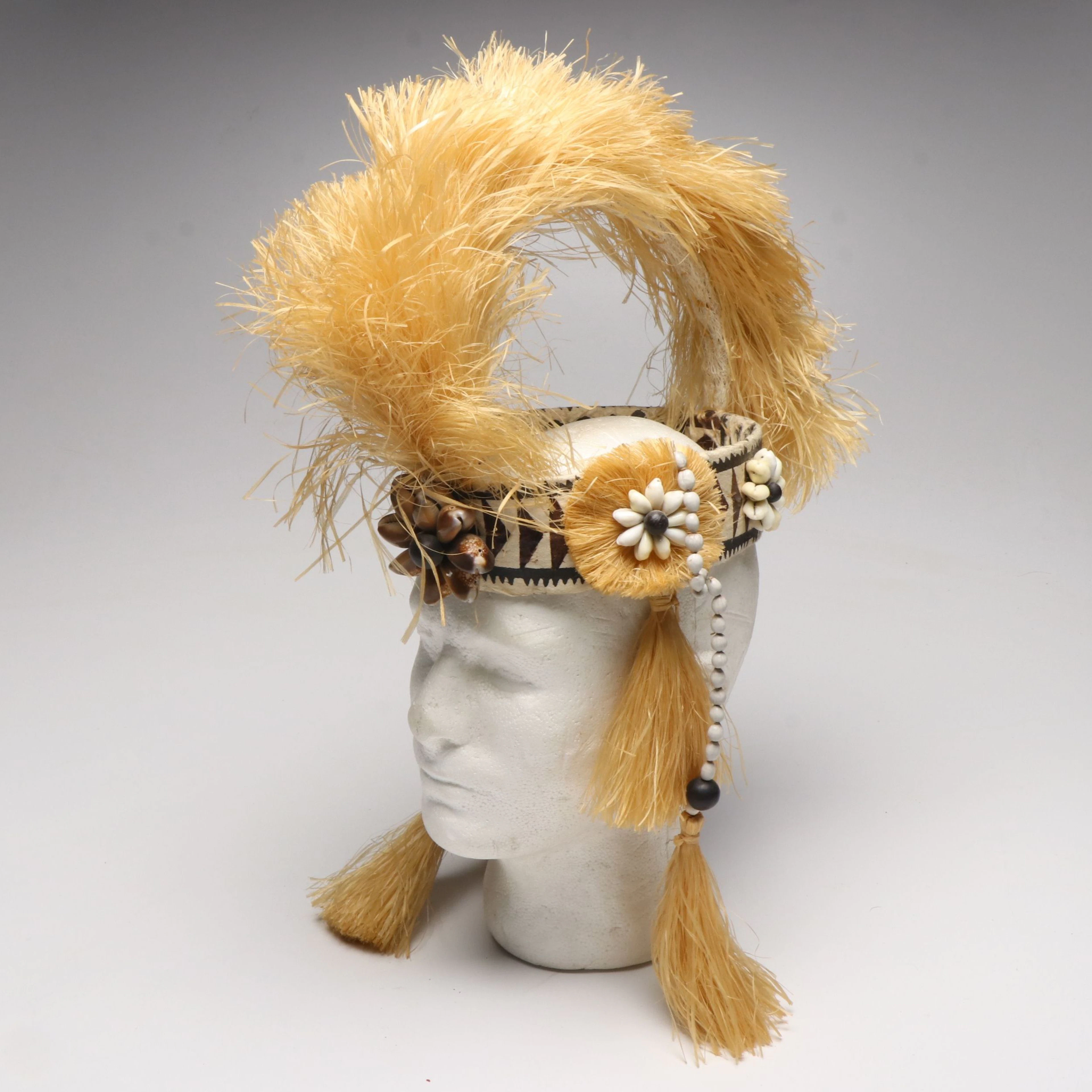 Polynesian Samoan "Tuiga" Taualuga Dance Headdress