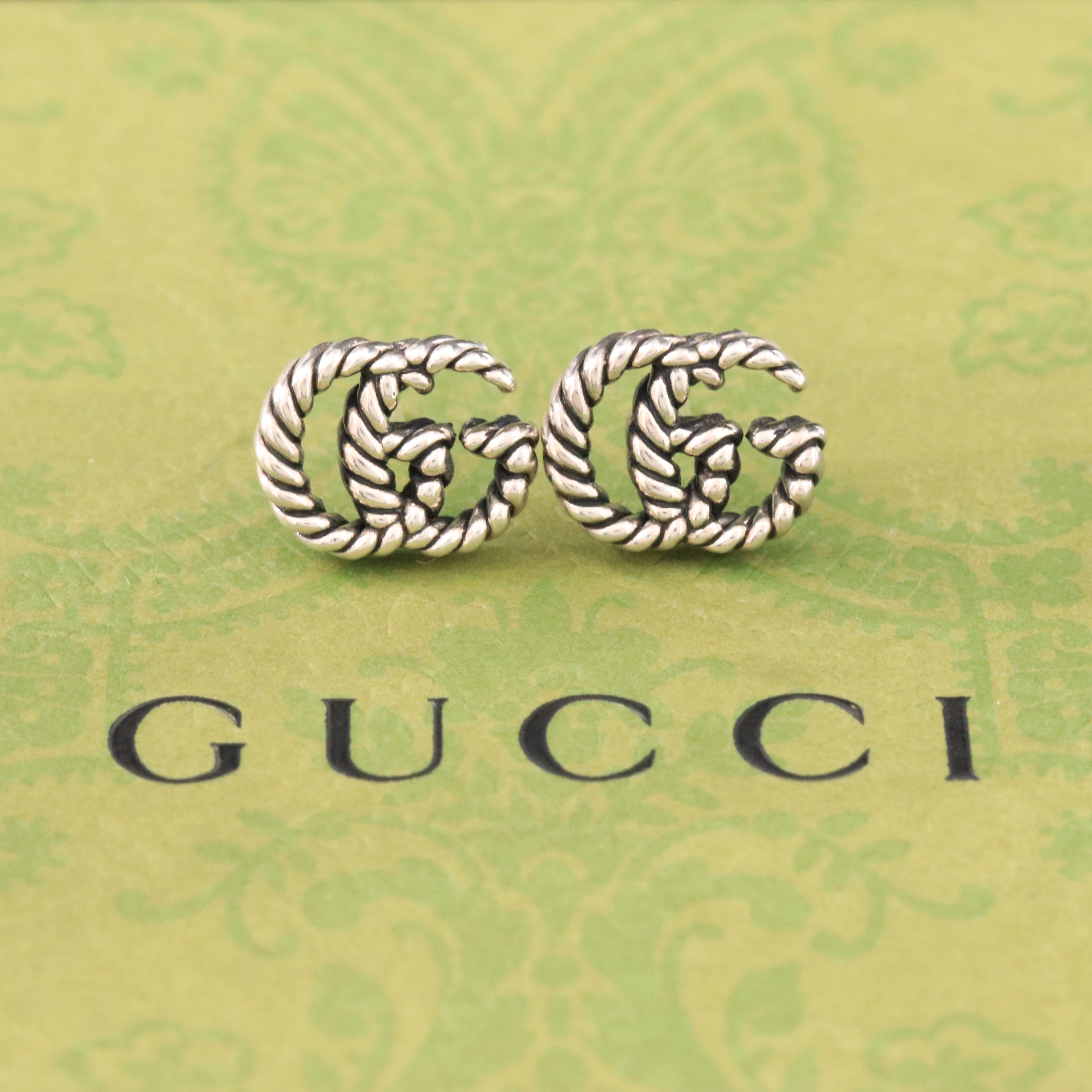 Gucci GG Marmont Sterling Stud Earrings