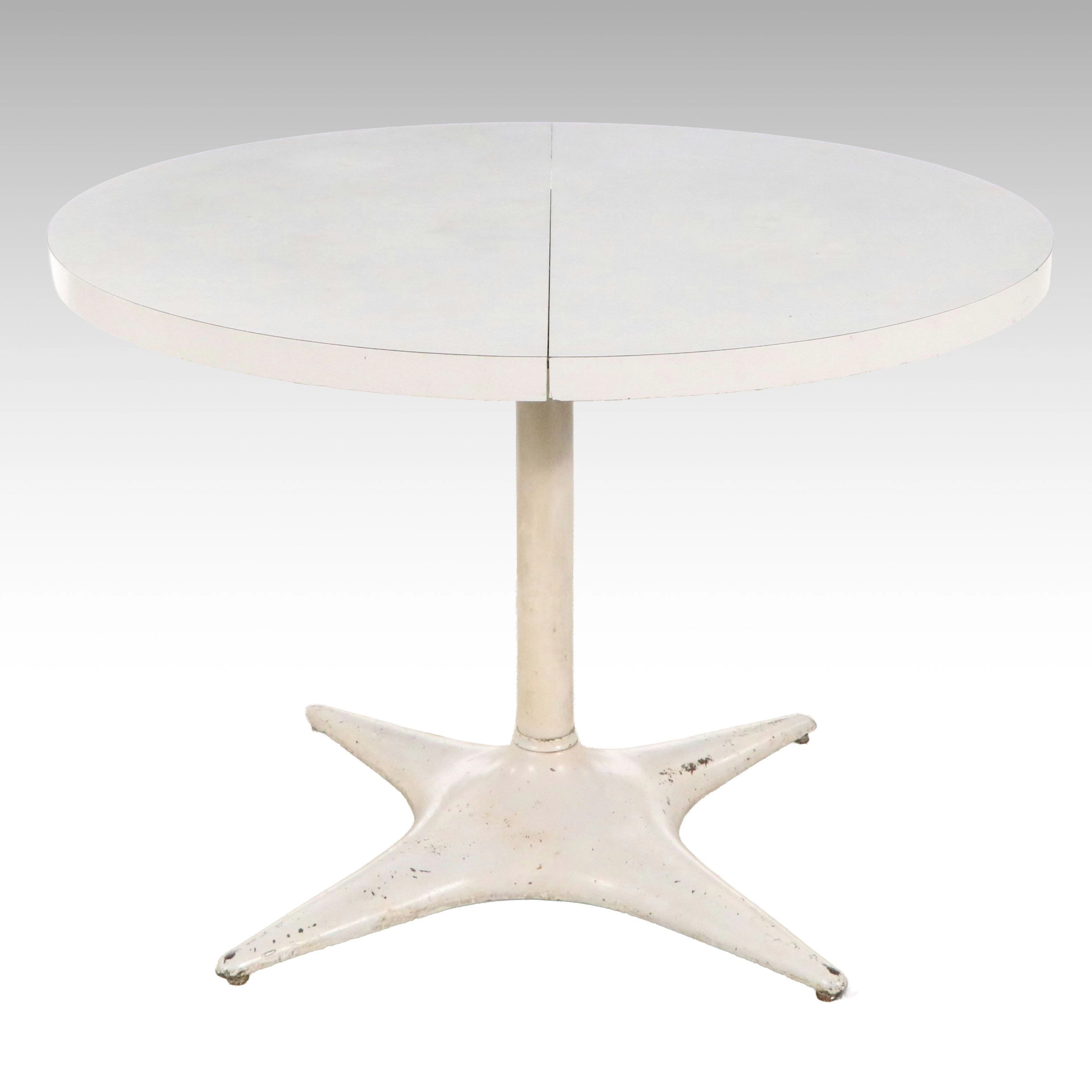 Vintage Walter of Wabash MCM Laminate and Metal Dining Table
