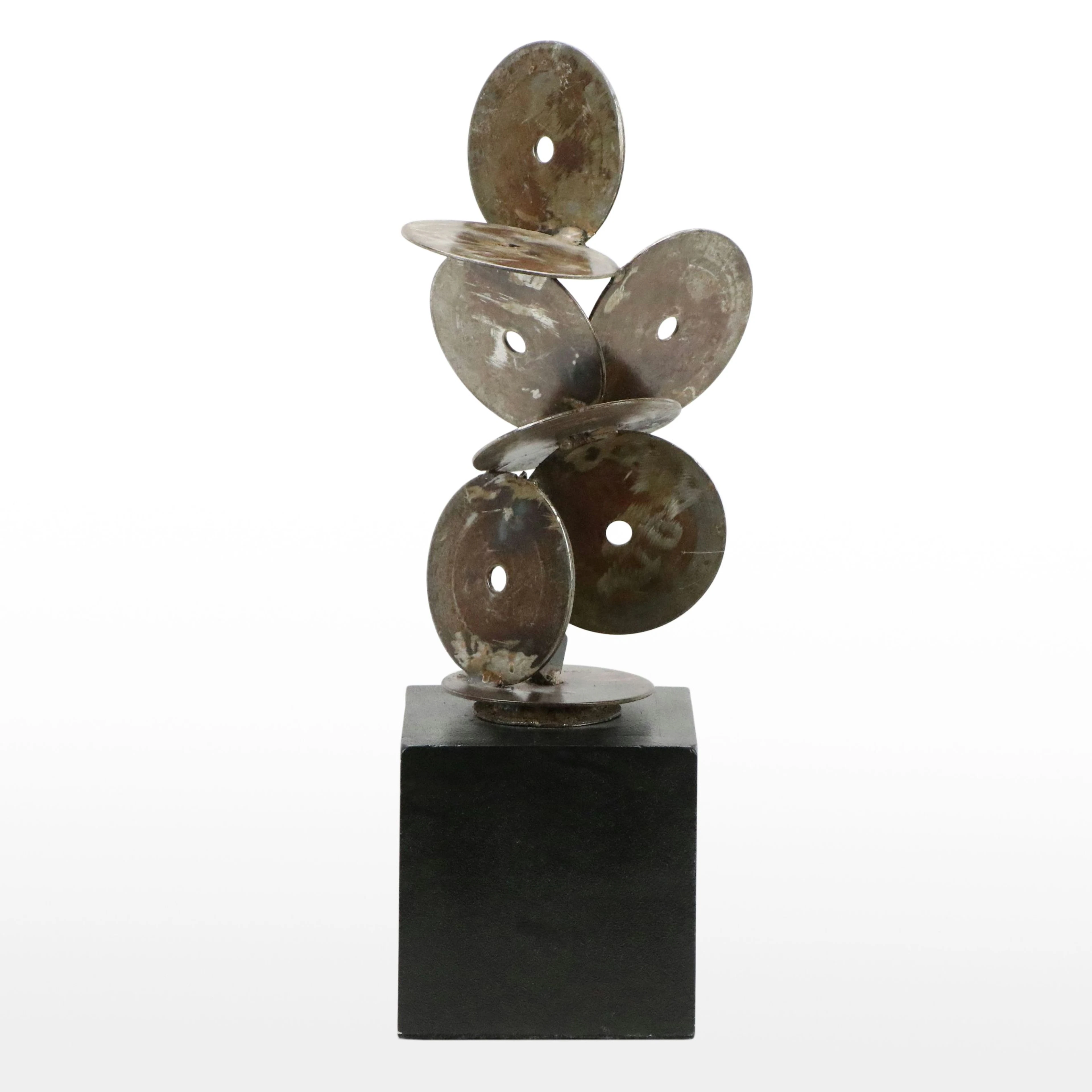 Eric H. Steele Welded Steel Sculpture with Stacked Discs, 2004