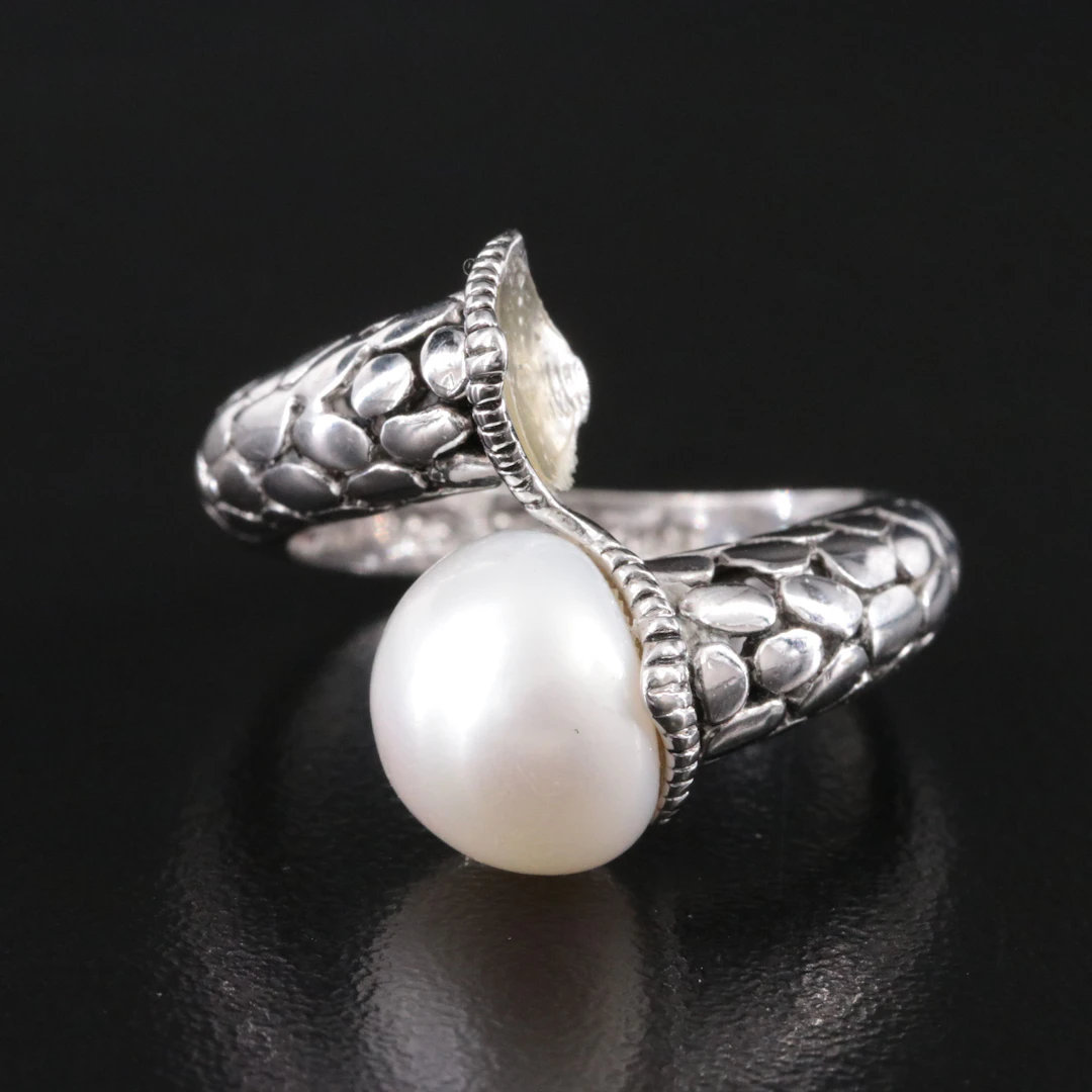 Sterling Pearl Ring