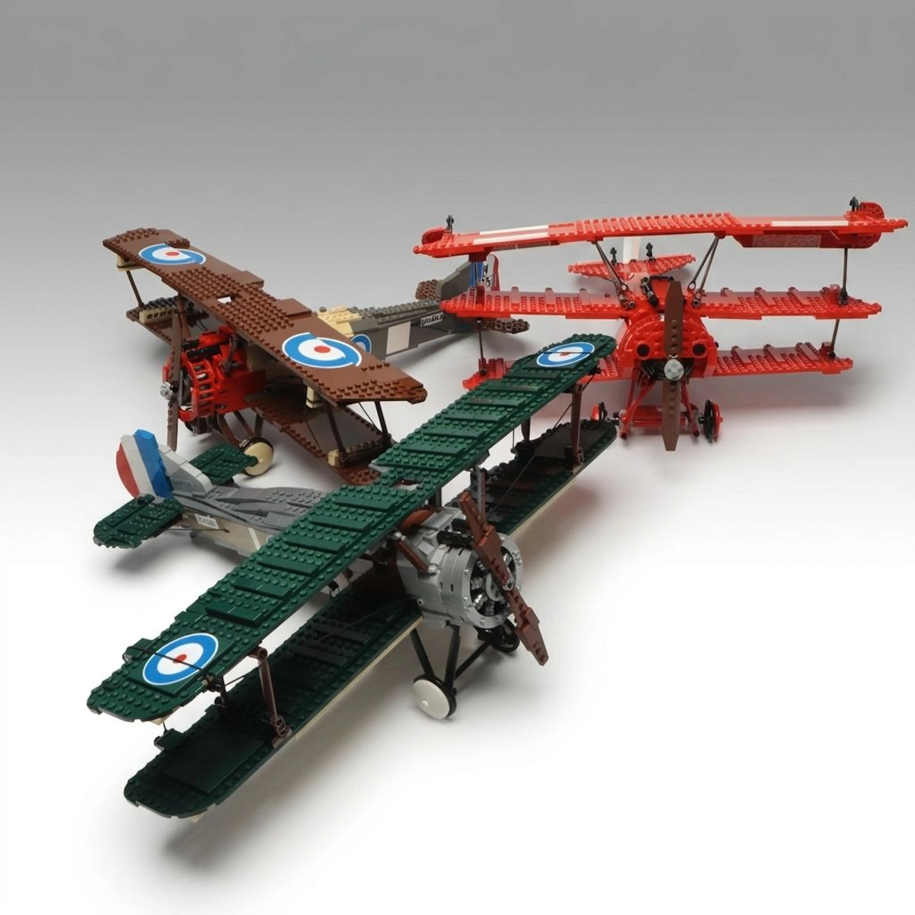 LEGO Sculptures Sopwith Camel and More Models, 21st C.