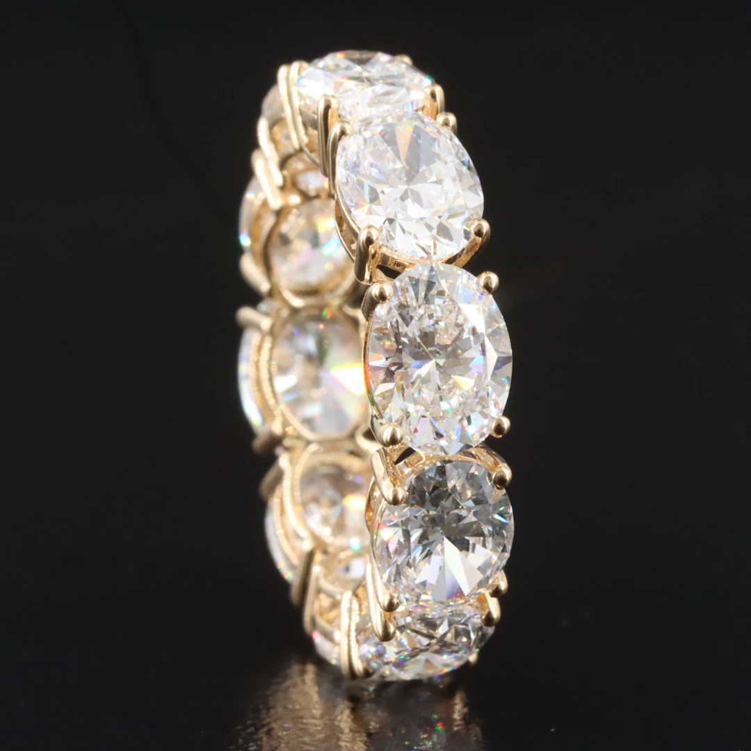 14K 8.98 CTW Lab Grown Diamond Eternity Band