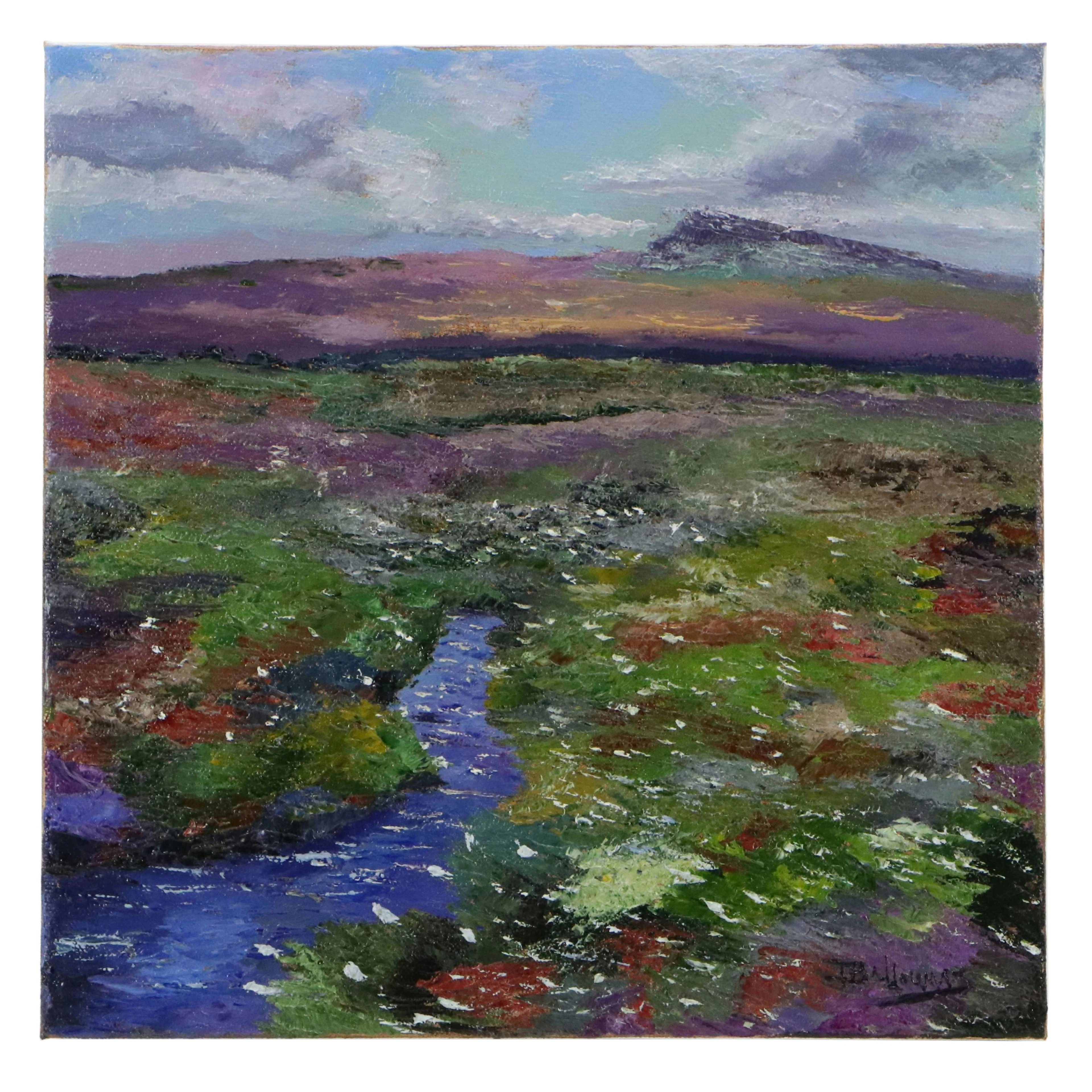 James Baldoumas Oil Painting "Heather Fields," 2026