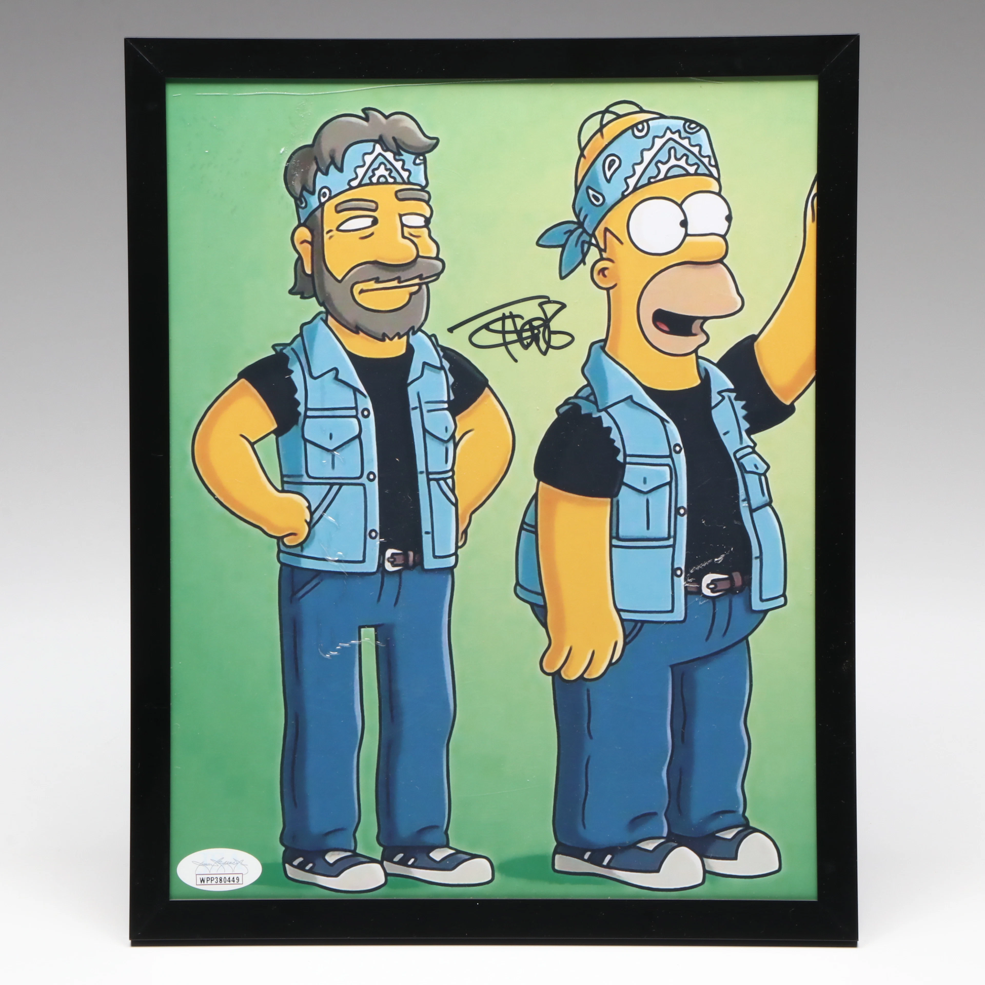 Tommy Chong Signed "The Simpsons" Print, JSA