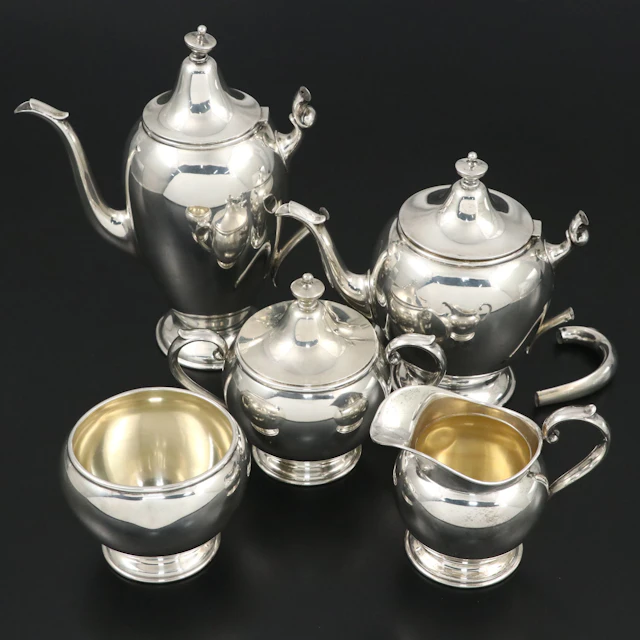 Gorham "Puritan" Sterling Silver Tea and Coffee Service, 1929-1930