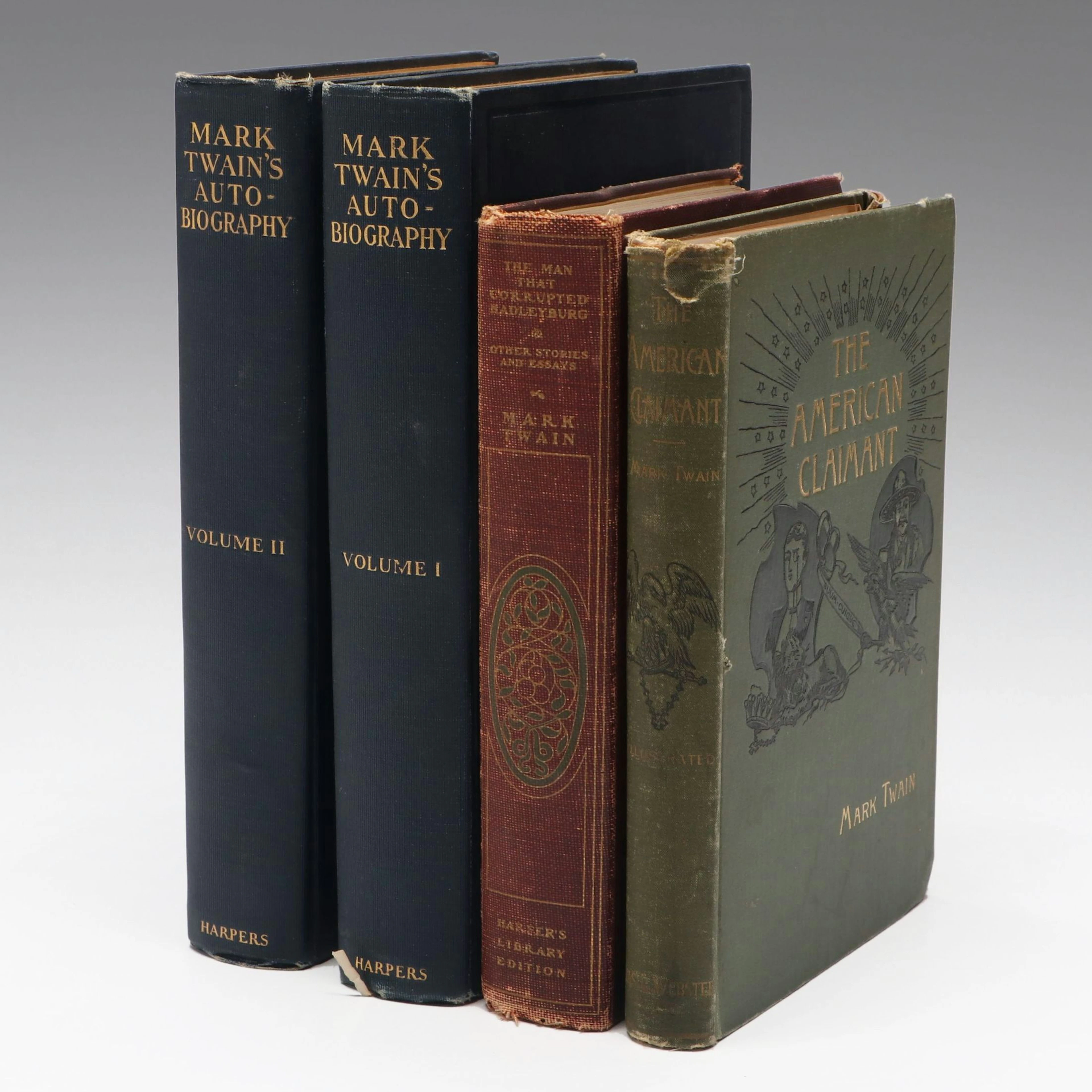 First Edition "The American Claimant" and More Books by Mark Twain