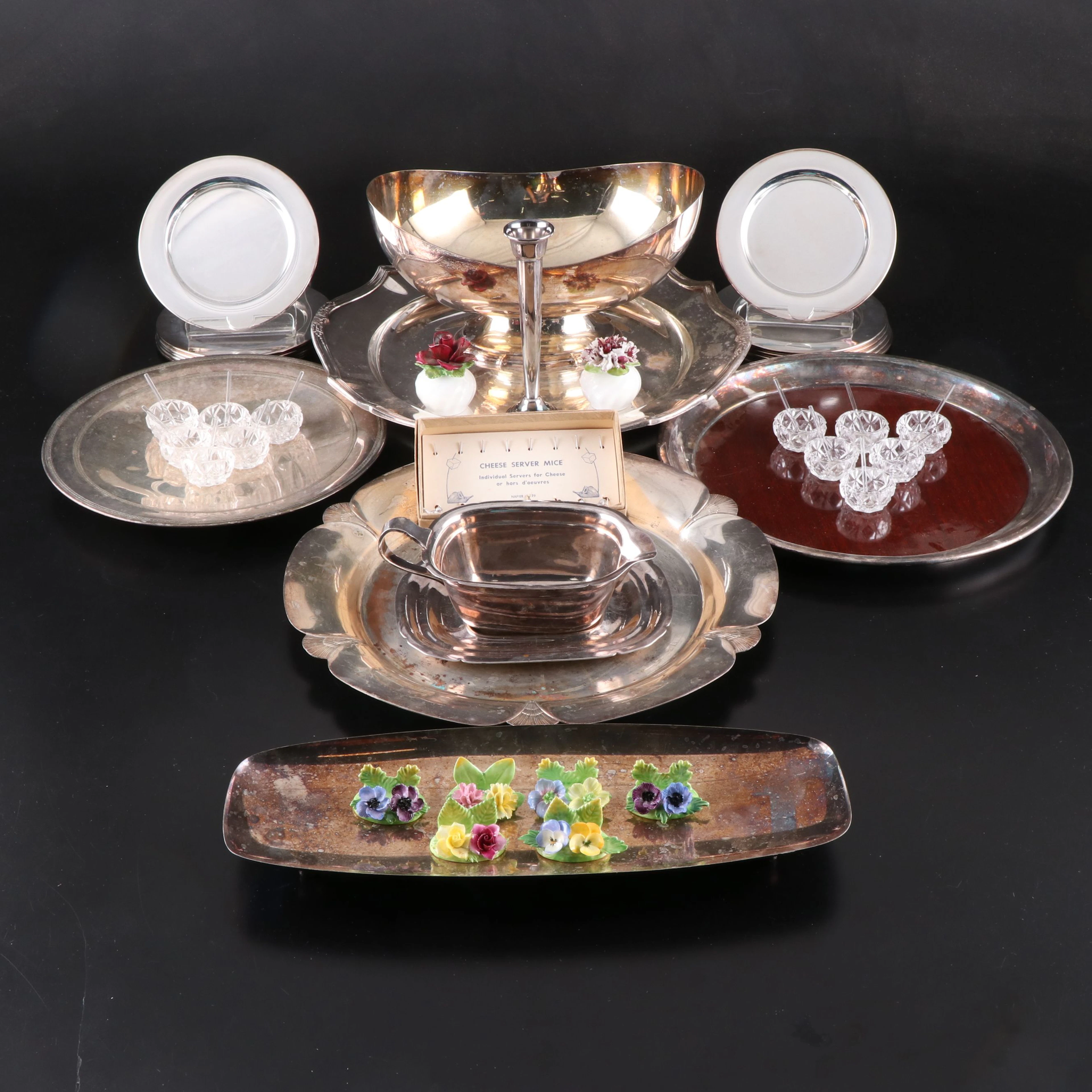 Reed & Barton Silver Plate Bowl, Platter and More Serveware and Accessories