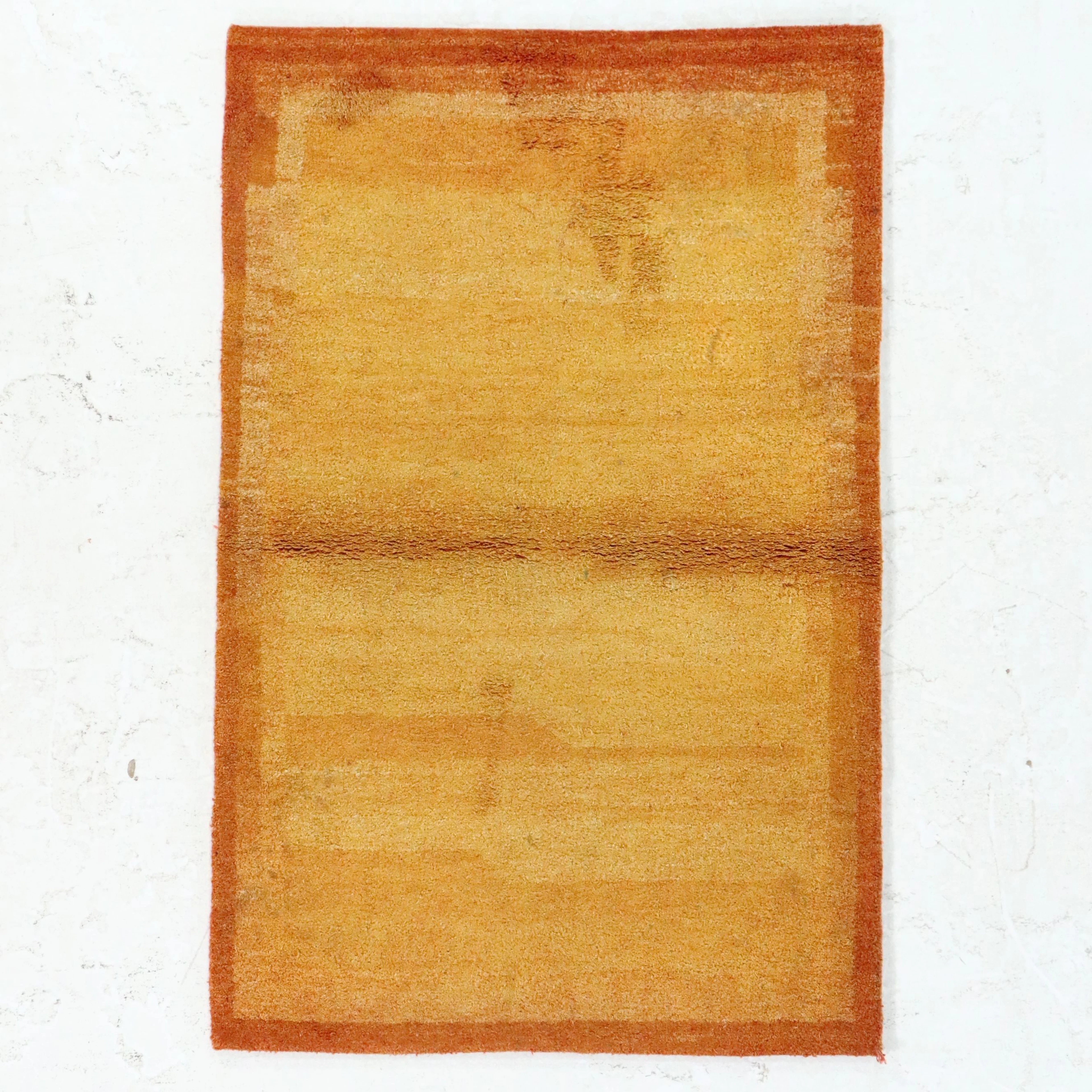 3'6 x 4'10 Hand-Knotted Indo-Persian Gabbeh Accent Rug